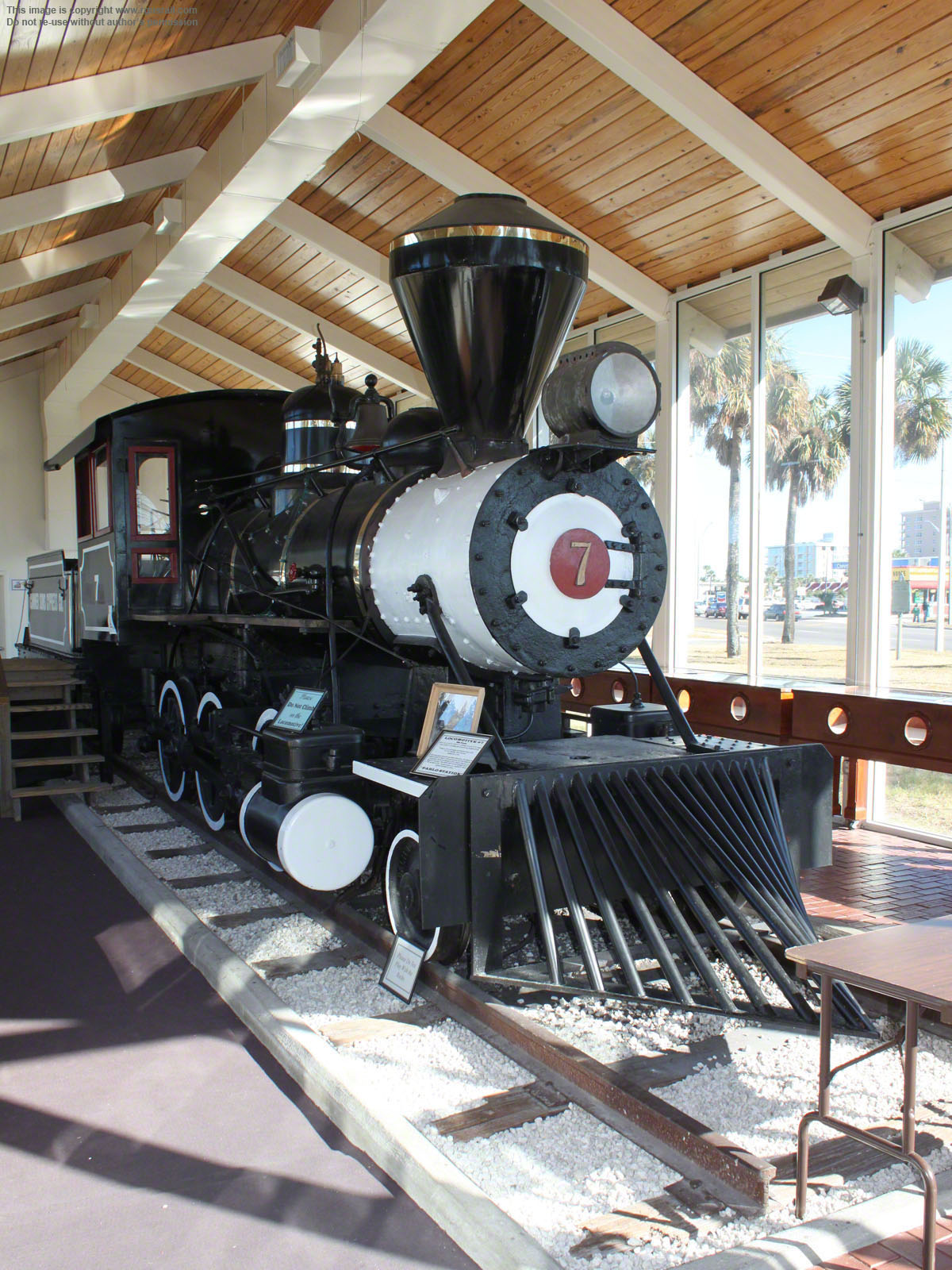  Comapny narrow gauge #7 at Pablo Station in Jacksonville Beach, FL