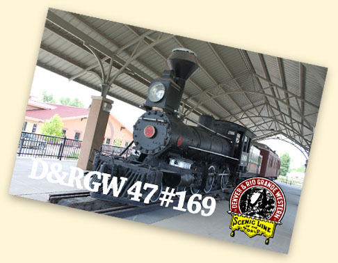 DRGW 47 #169, Cole Park, Alamosa, CO DRGW 47 #169, Cole Park, Alamosa, CO