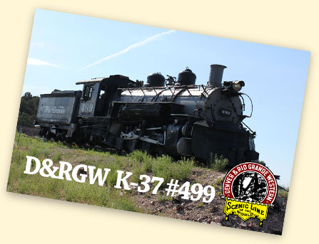 DRGW K-37 #499, Royal Gorge Bridge and Park, Canon City, CO DRGW K-37 #499, Royal Gorge Bridge and Park, Canon City, CO