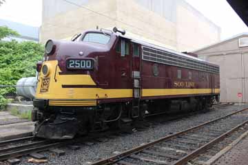SOO D FP7 #2500, Lake Superior Railroad Museum