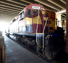 WC D SD45 #7495, Lake Superior Railroad Museum