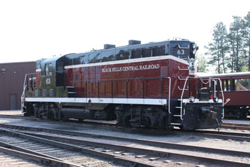 Black Hills Central Railroad EMD GP9 #63, Hill City