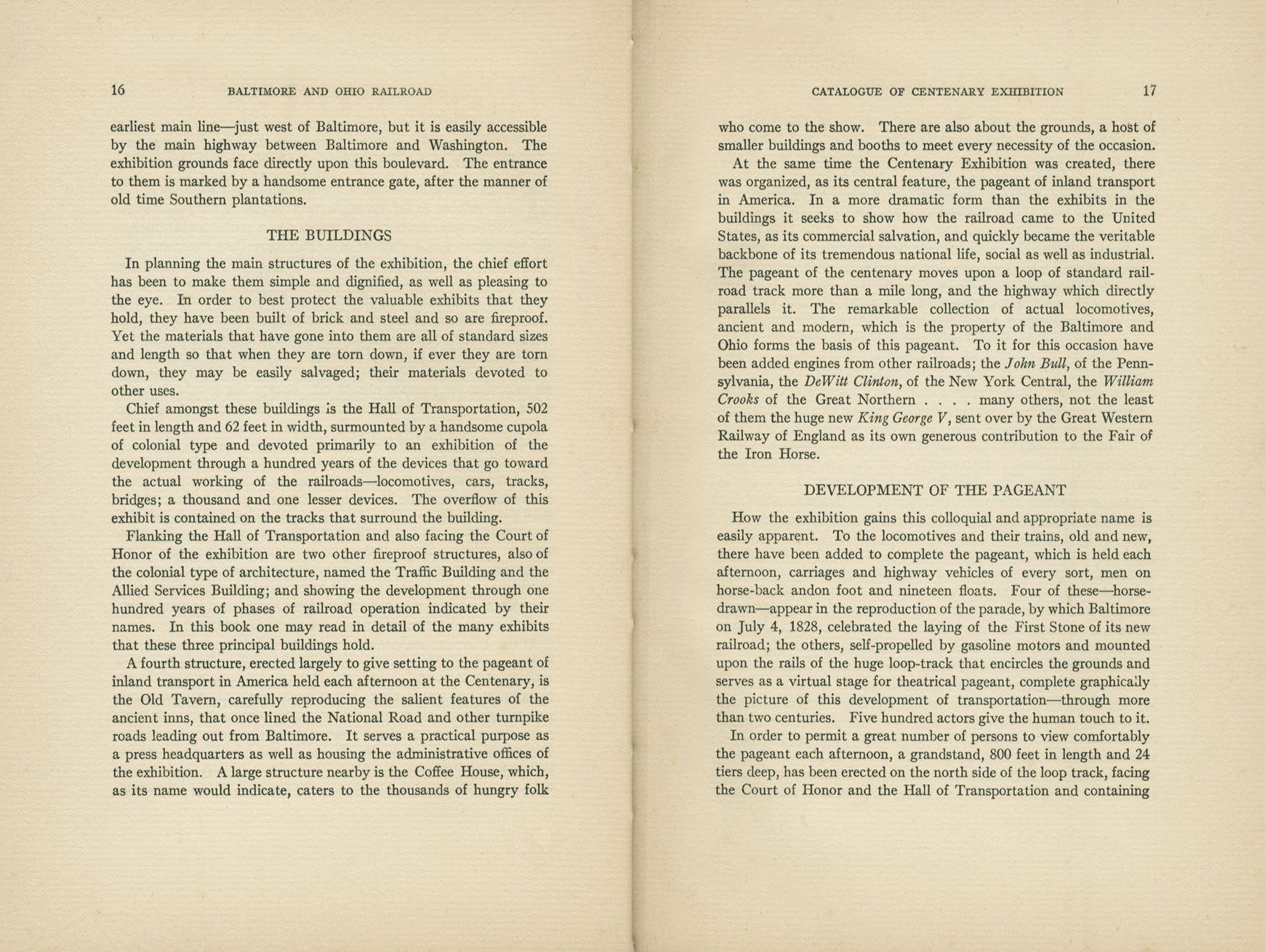 Catalogue of the Centenary Exhibition of the B&O Railroad