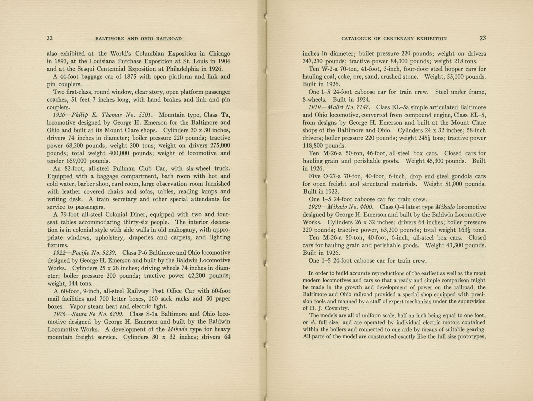 Catalogue of the Centenary Exhibition of the B&O Railroad