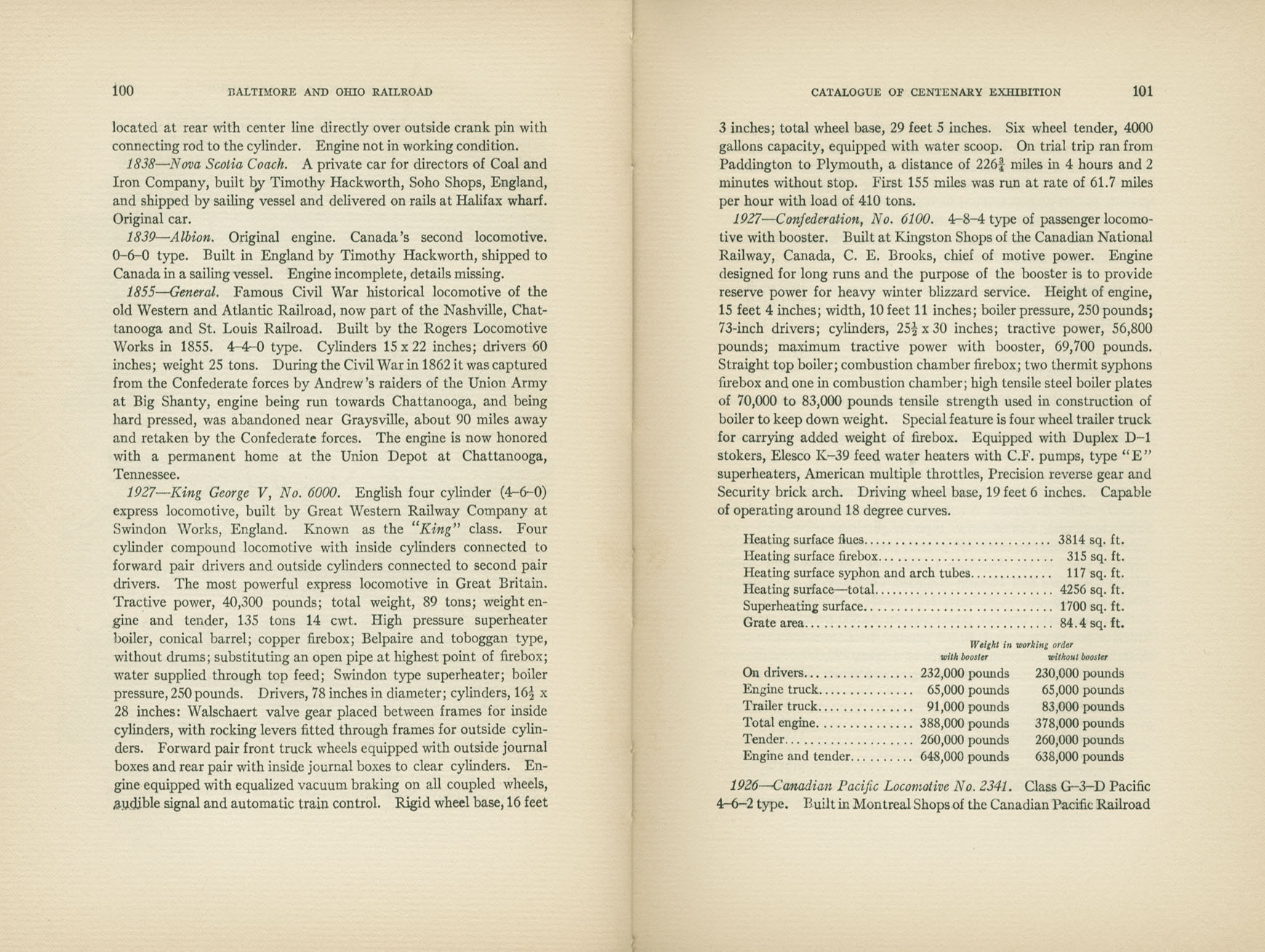 Catalogue of the Centenary Exhibition of the B&O Railroad