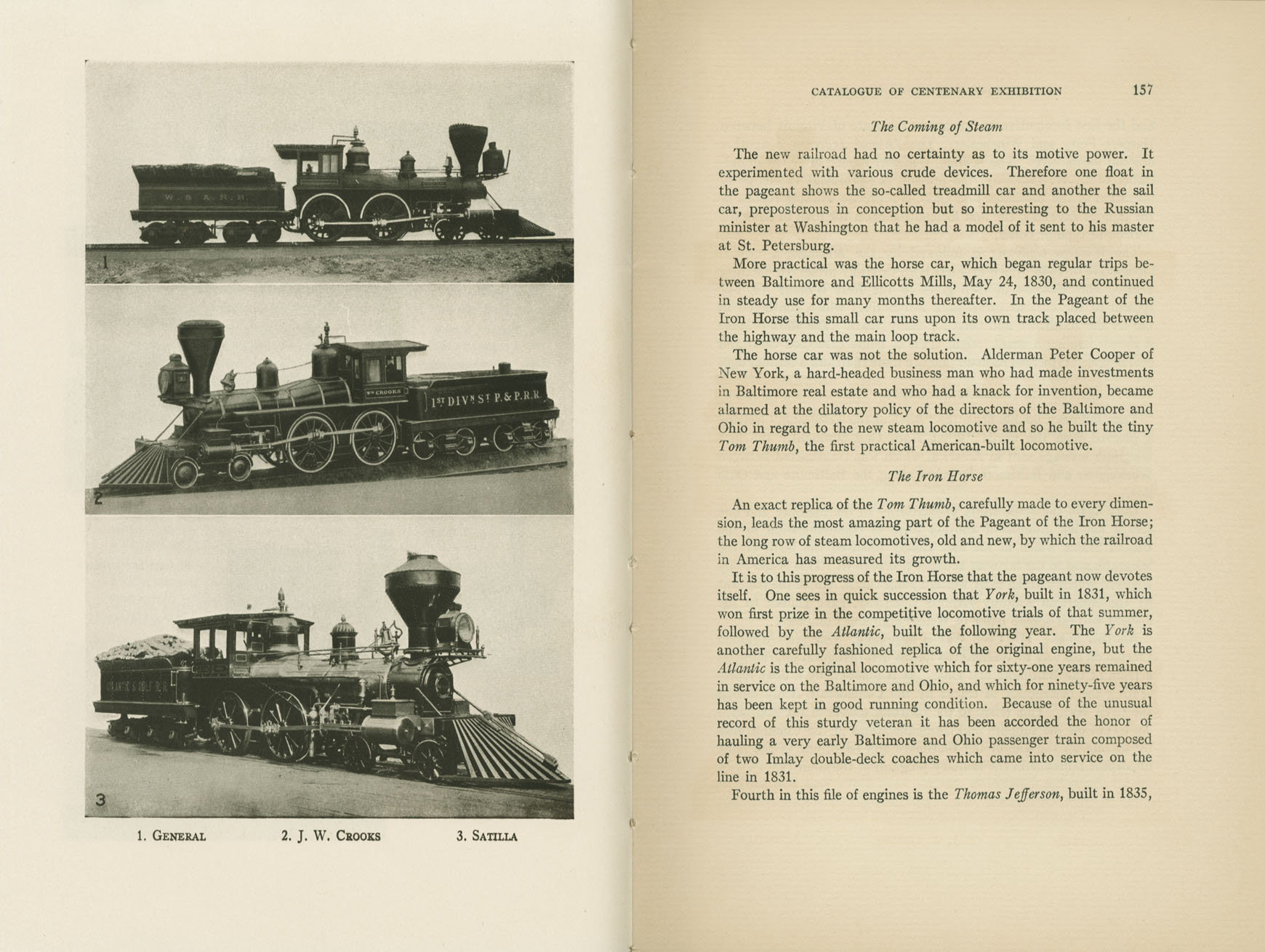Catalogue of the Centenary Exhibition of the B&O Railroad
