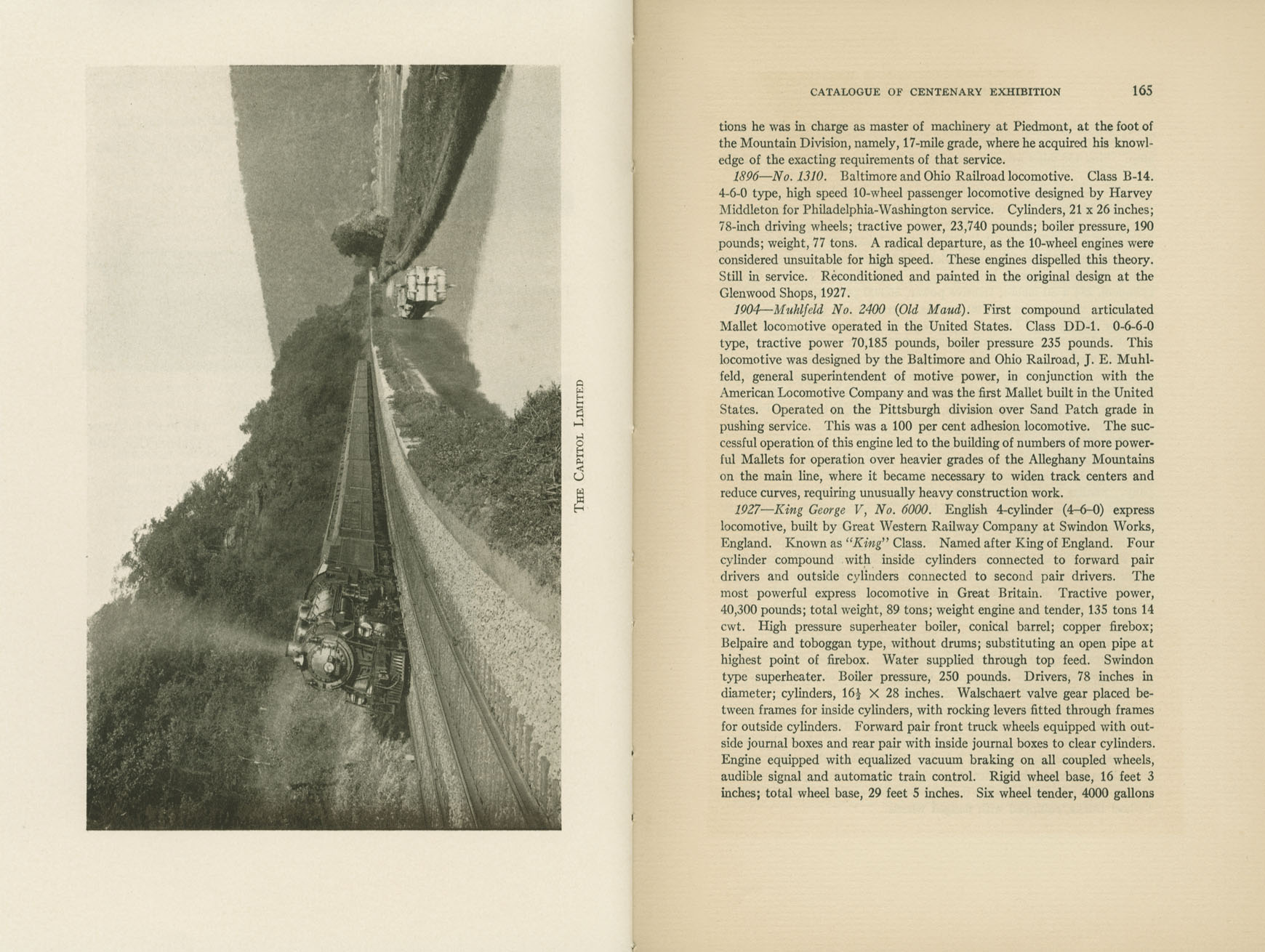 Catalogue of the Centenary Exhibition of the B&O Railroad