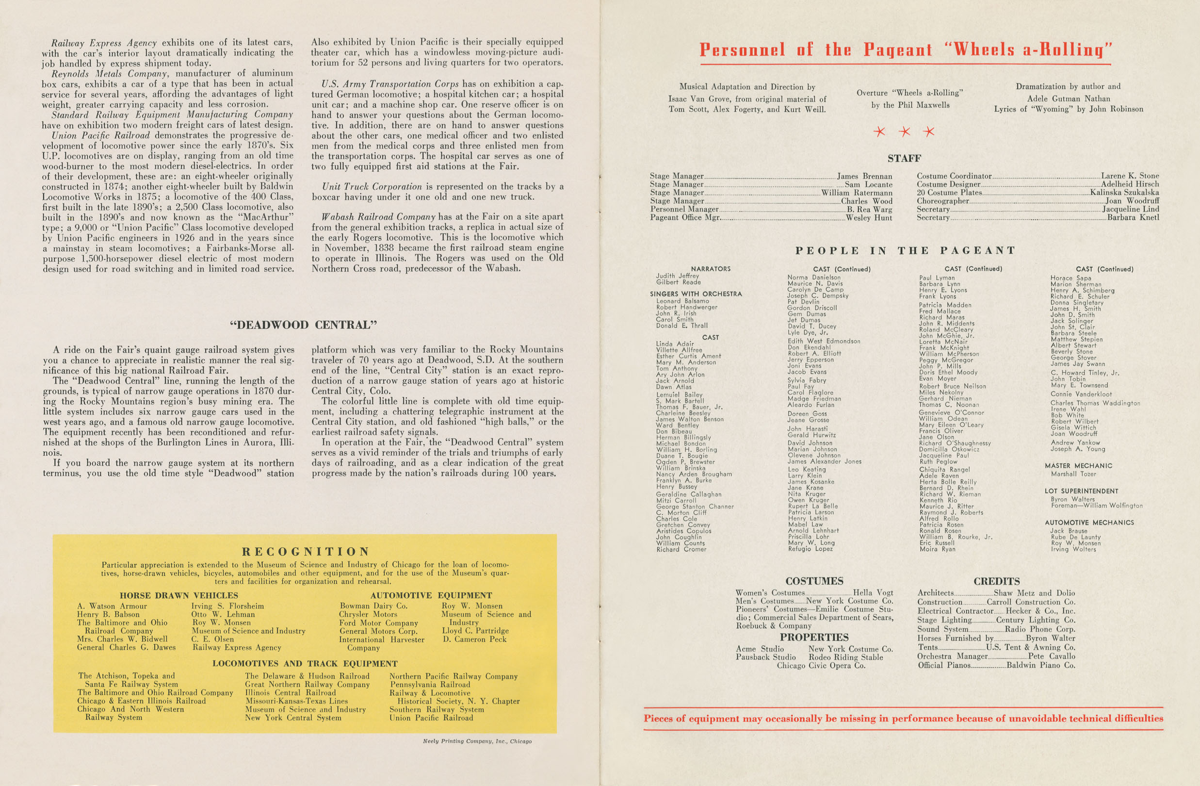 Wheels a Rolling Program