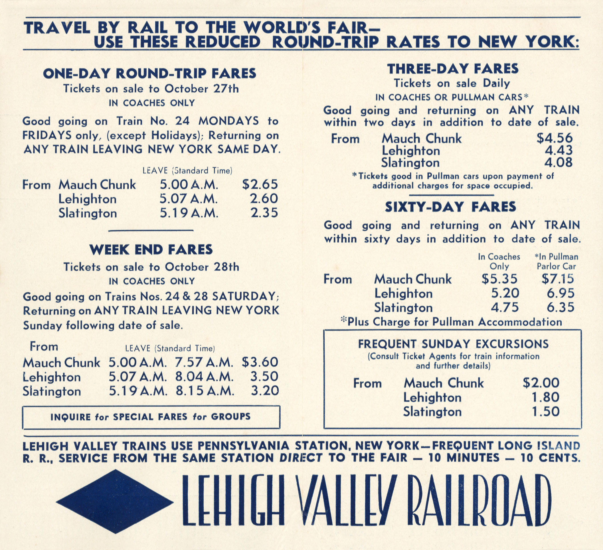 Bargain Round Trip Rail Fares