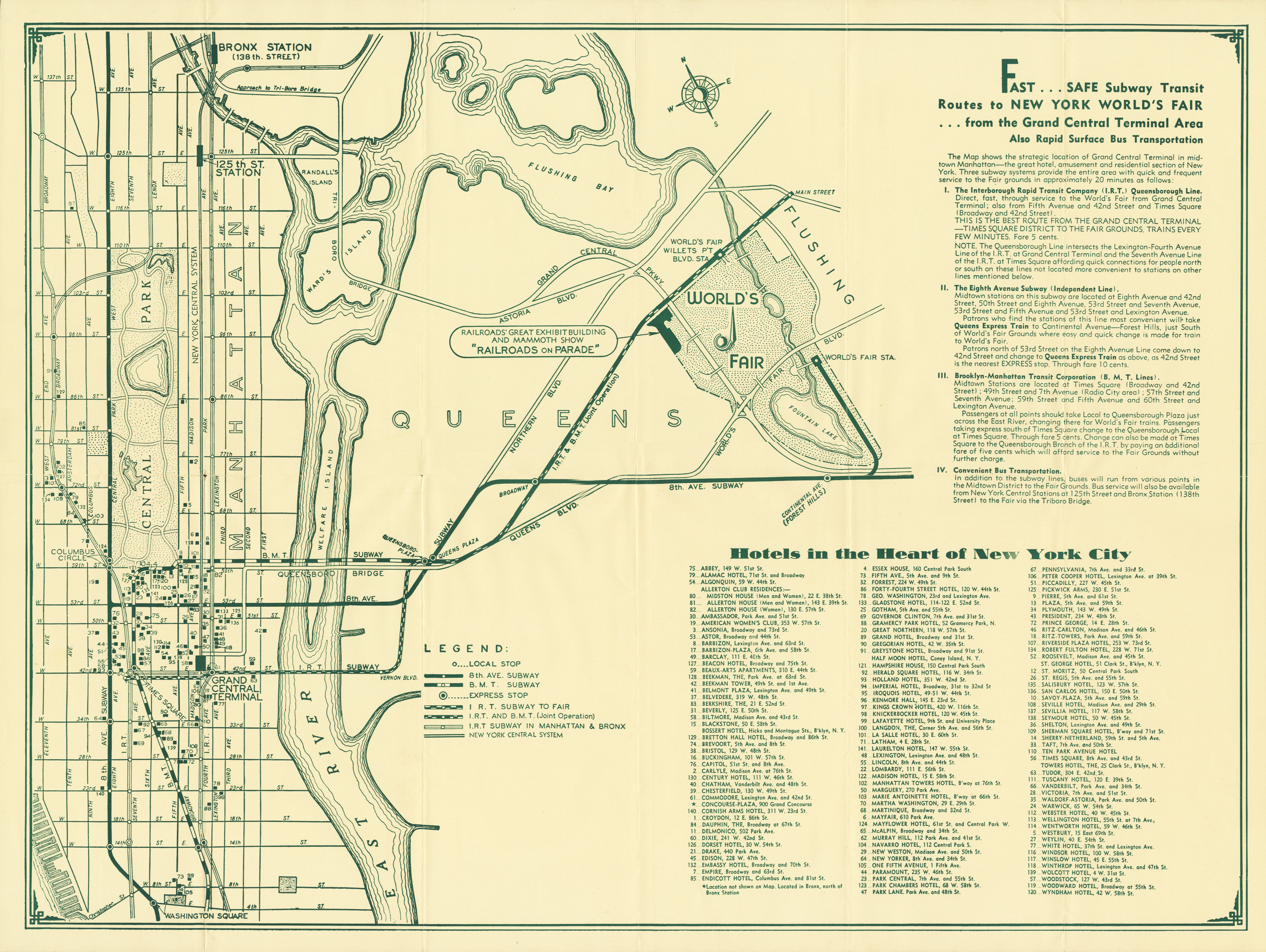 Map of the Heart of New York