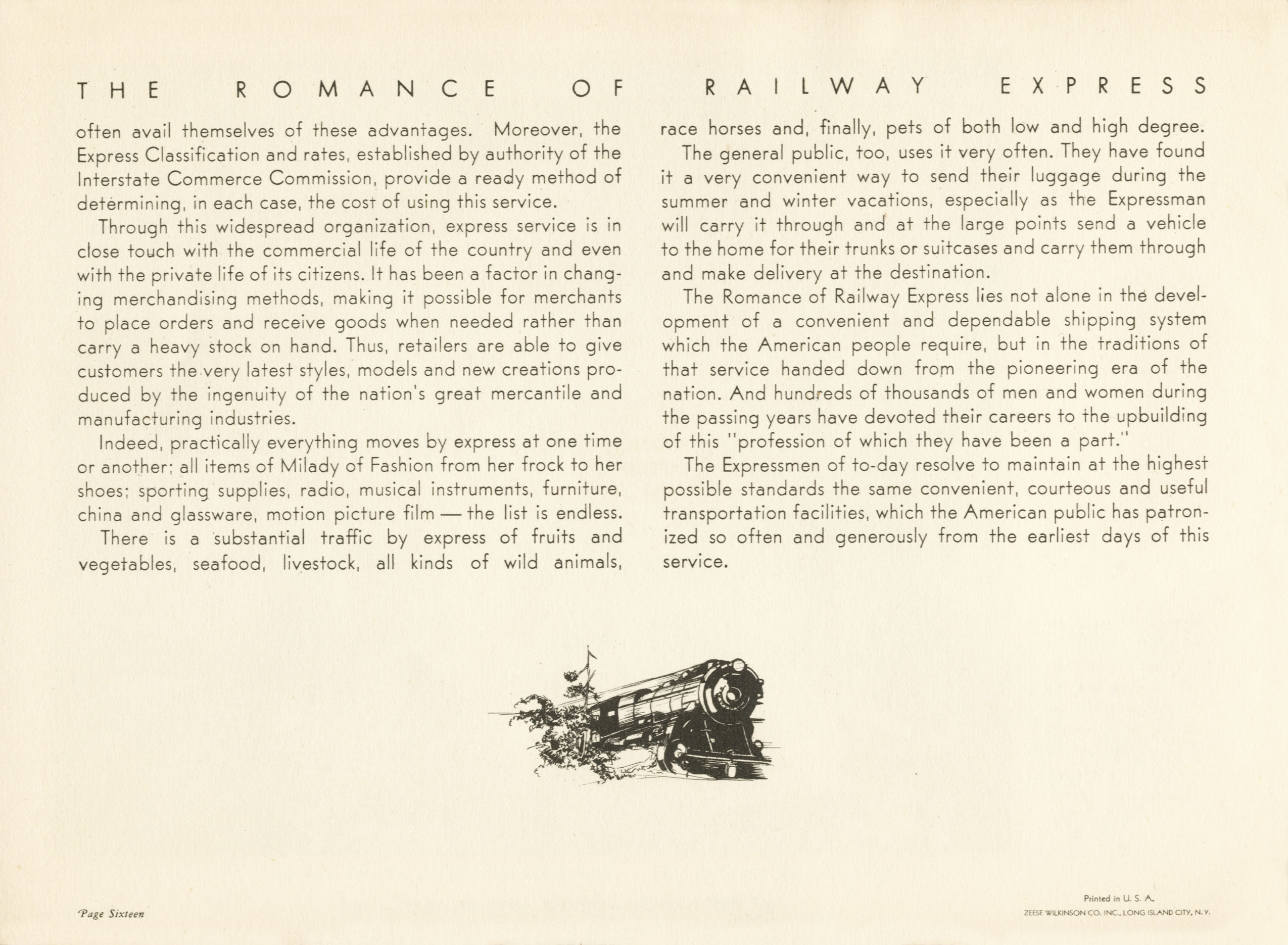 Romance of Railway Express