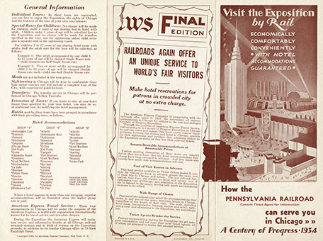 Visit the Exposition by Rail