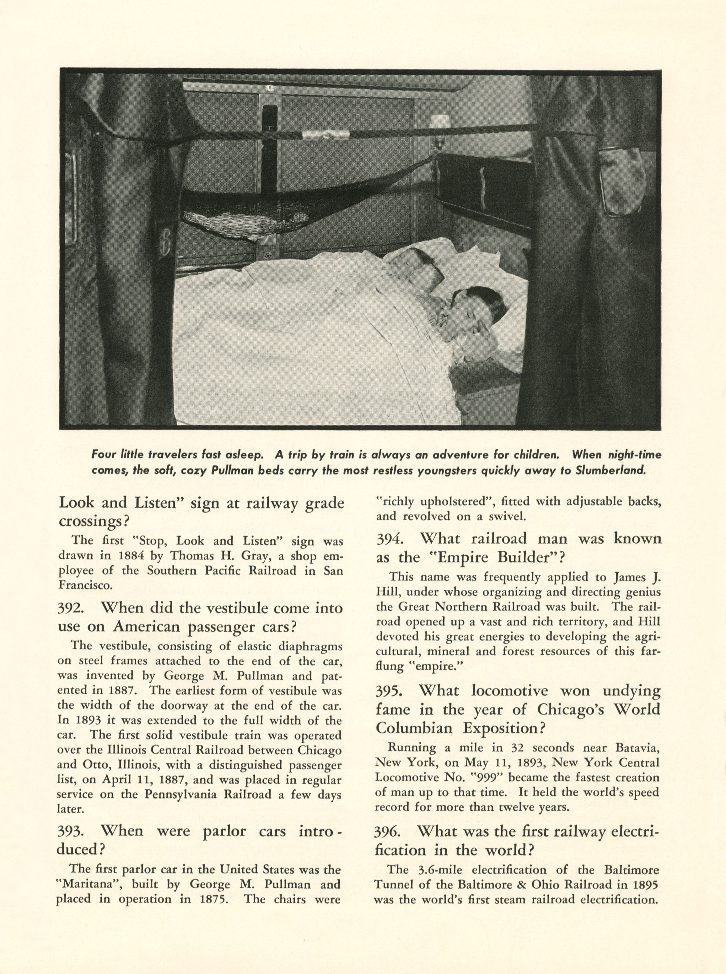 Quiz on Railroads and Railroading