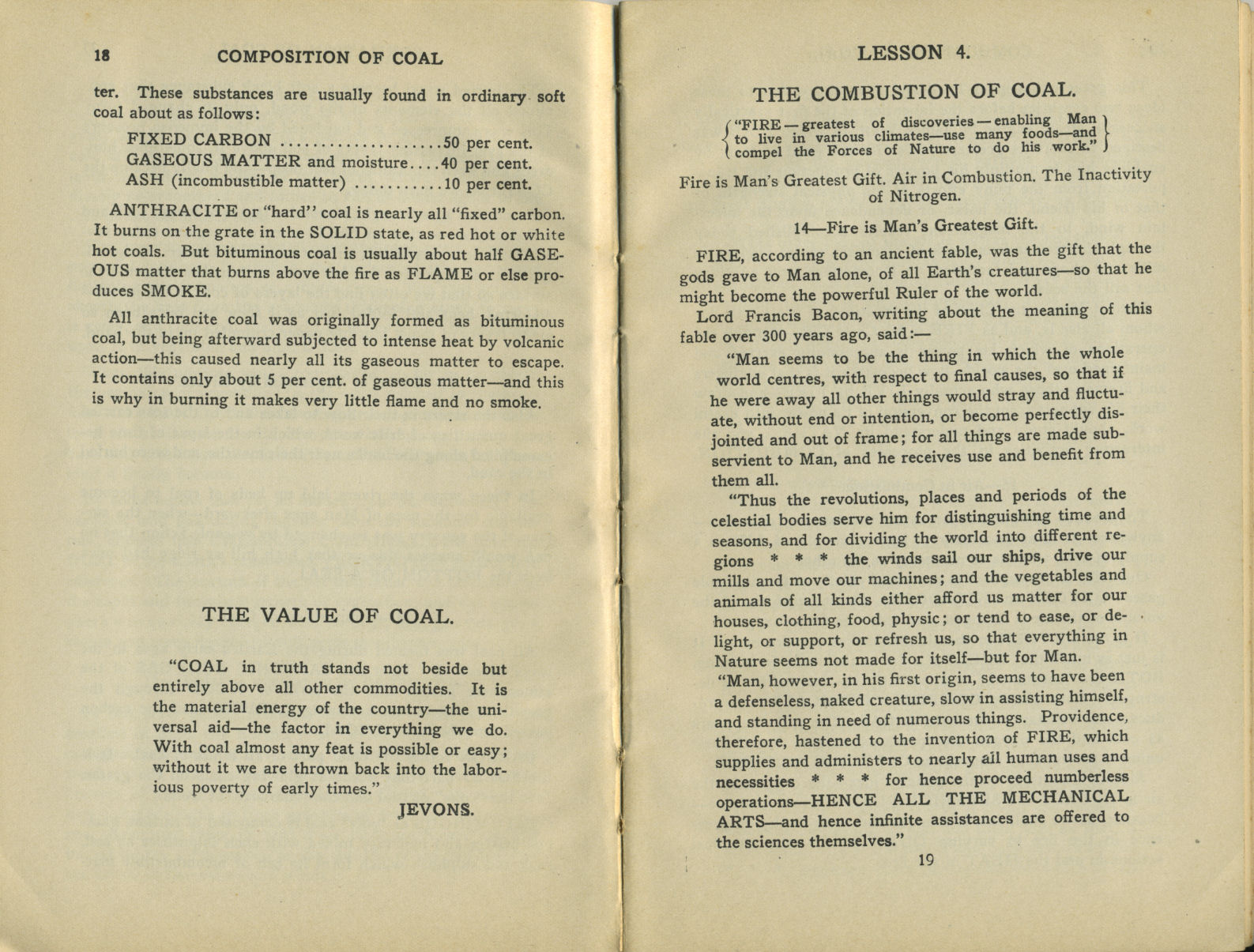 Baker, Firing With Bituminous Coal