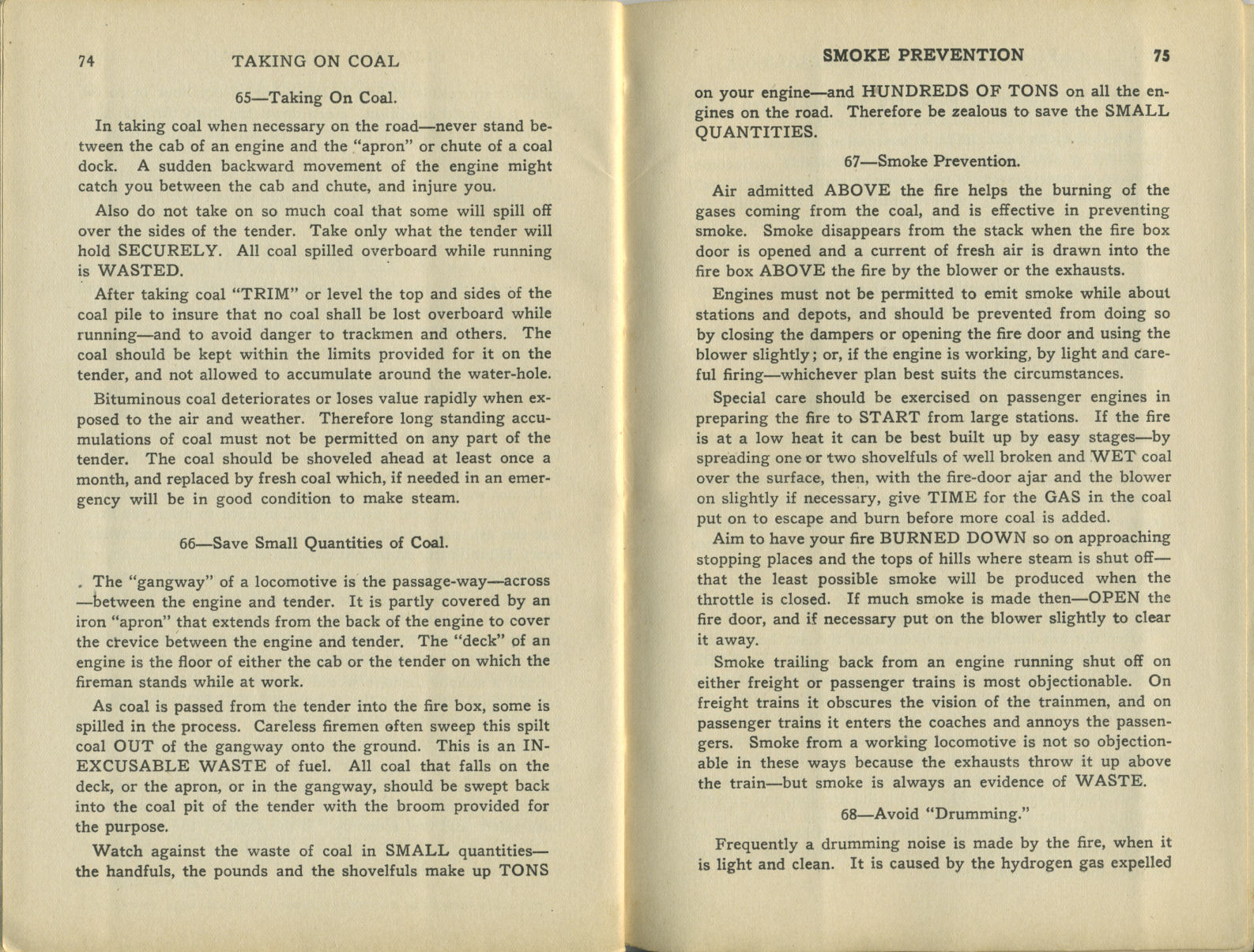 Baker, Firing With Bituminous Coal