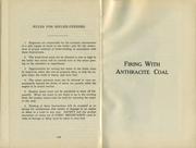 Baker, Firing With Anthracite Coal