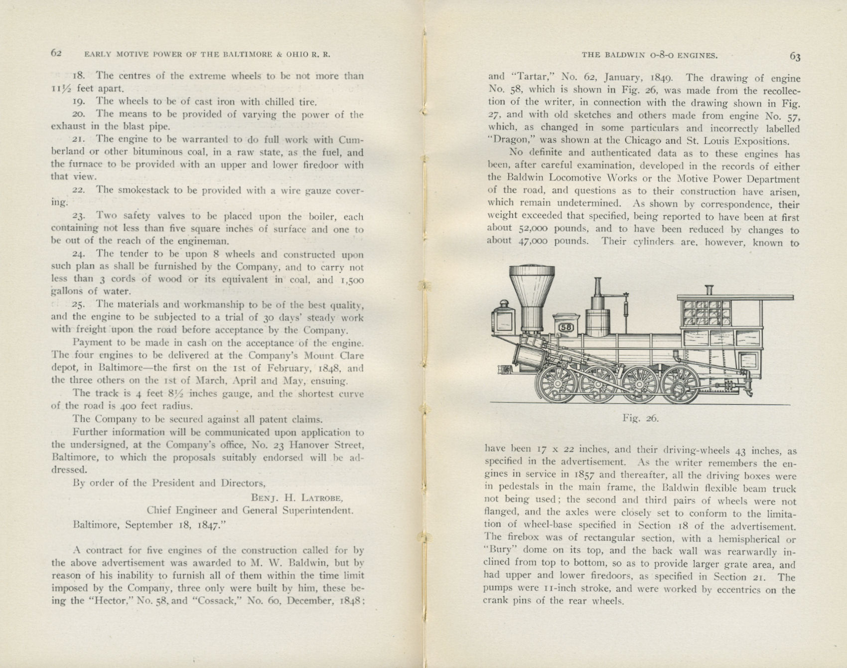 Bell, Motive Power of the B&O