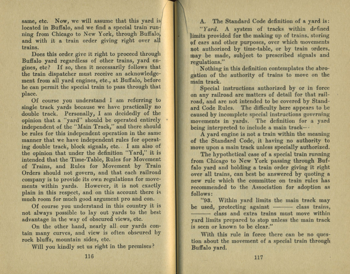 Standard Train Rule Examination