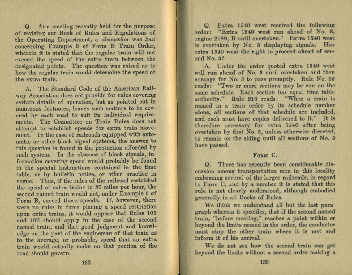 Standard Train Rule Examination