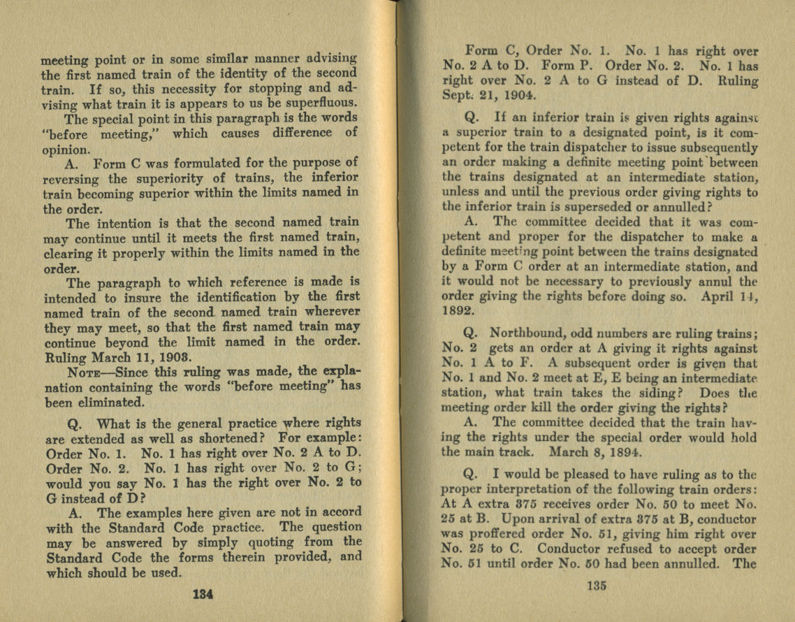 Standard Train Rule Examination