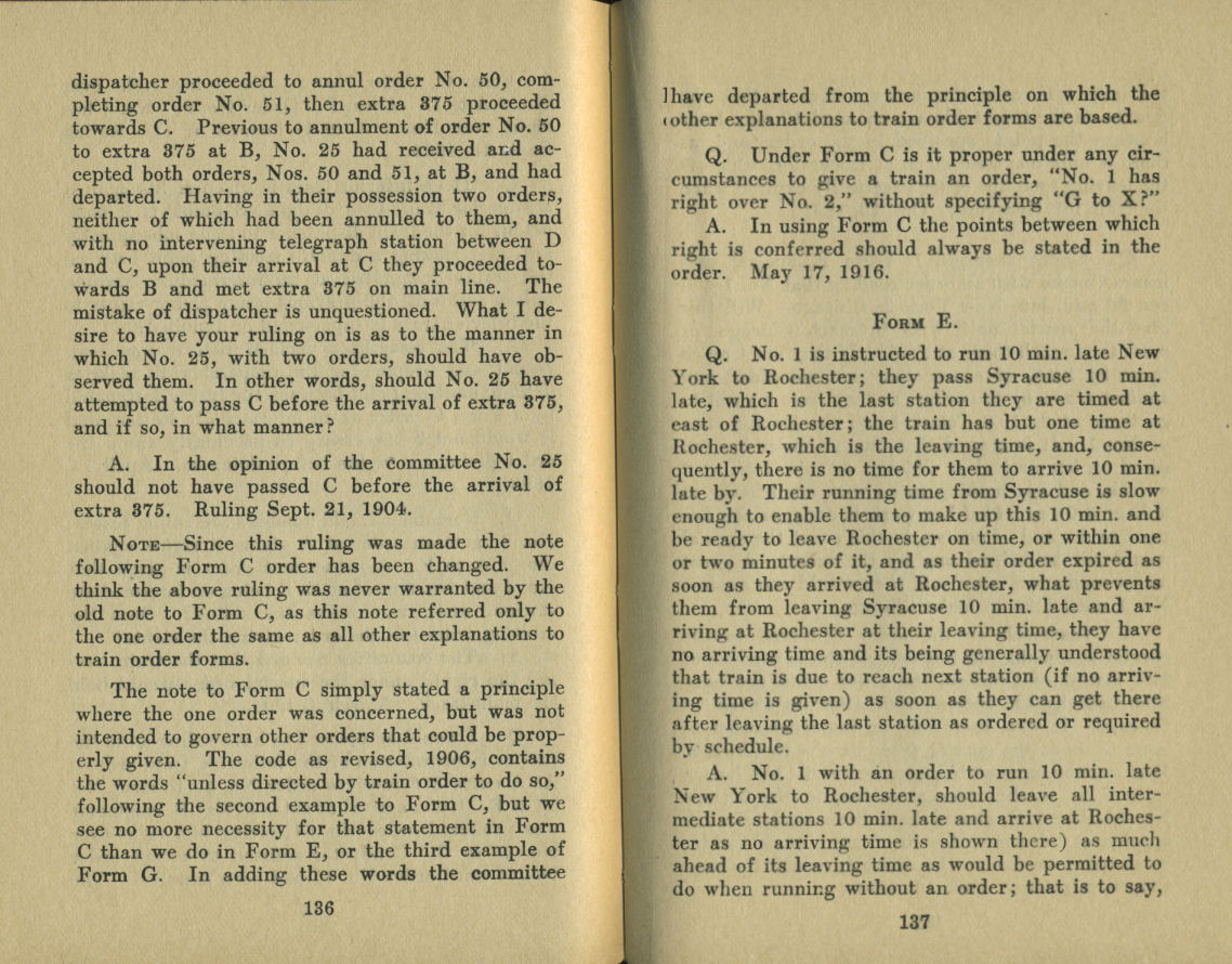 Standard Train Rule Examination