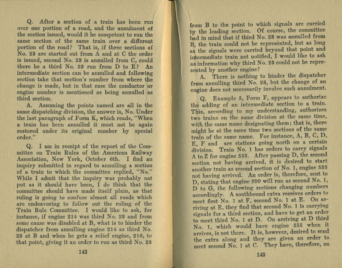 Standard Train Rule Examination