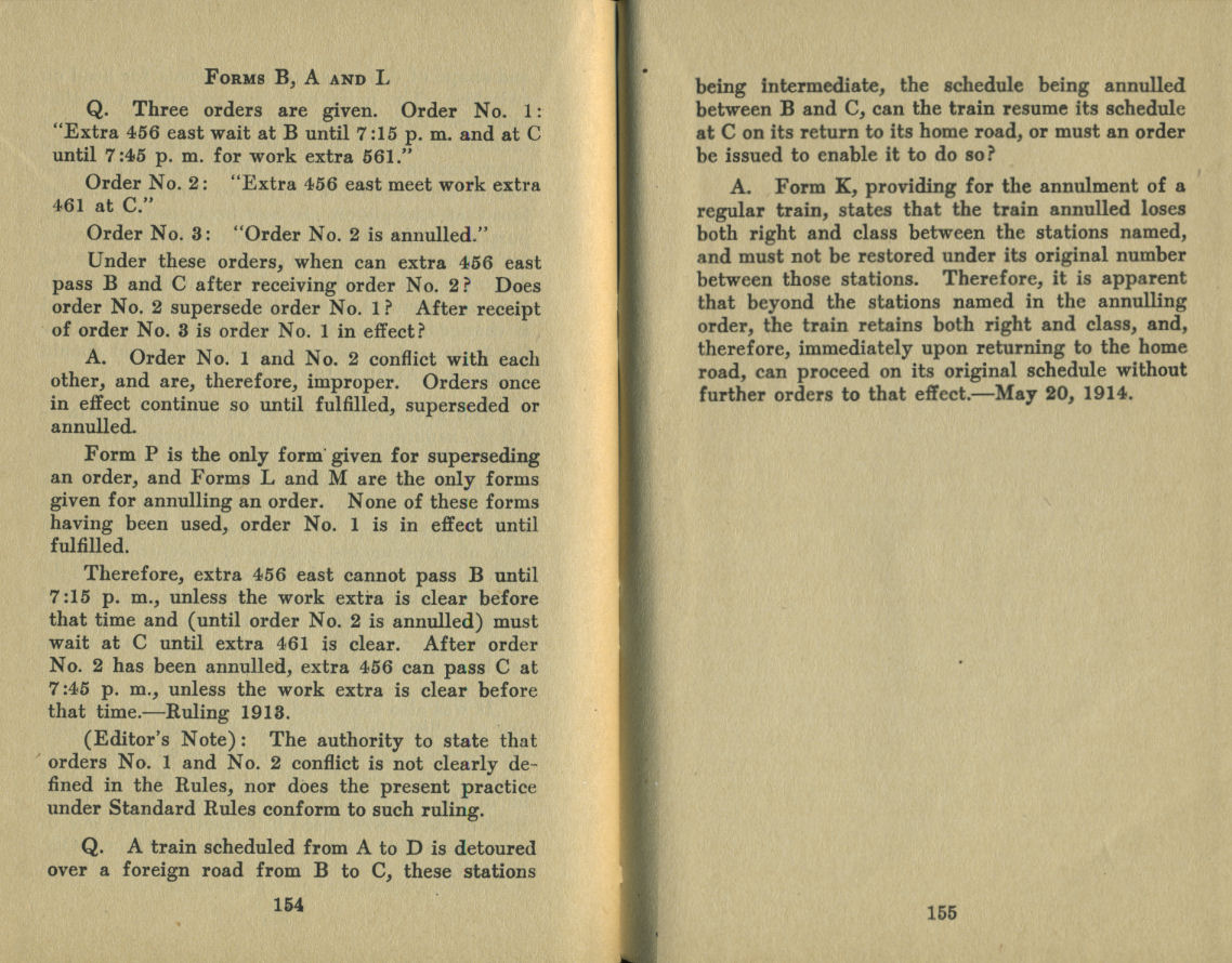 Standard Train Rule Examination