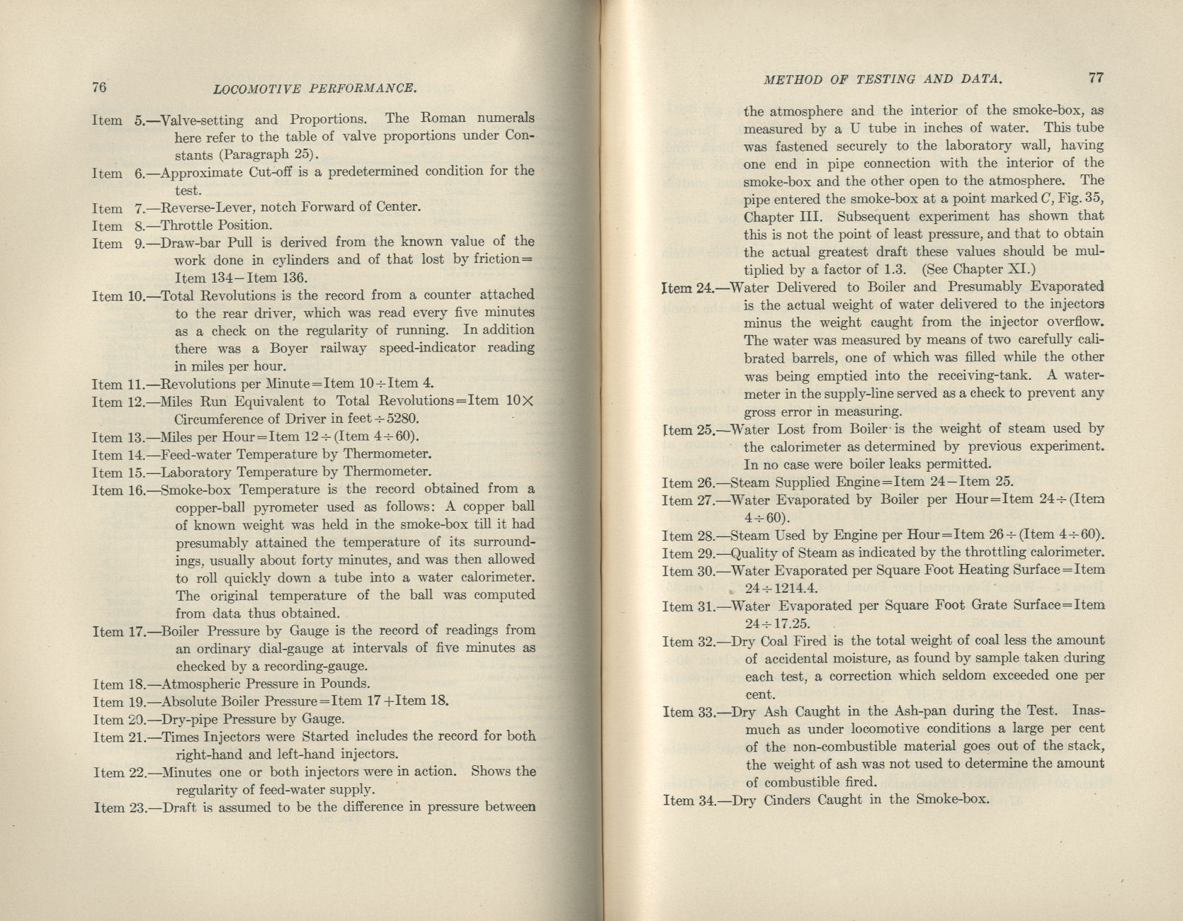 Locomotive Performance