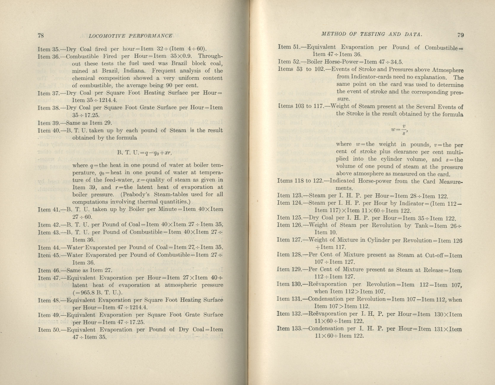 Locomotive Performance