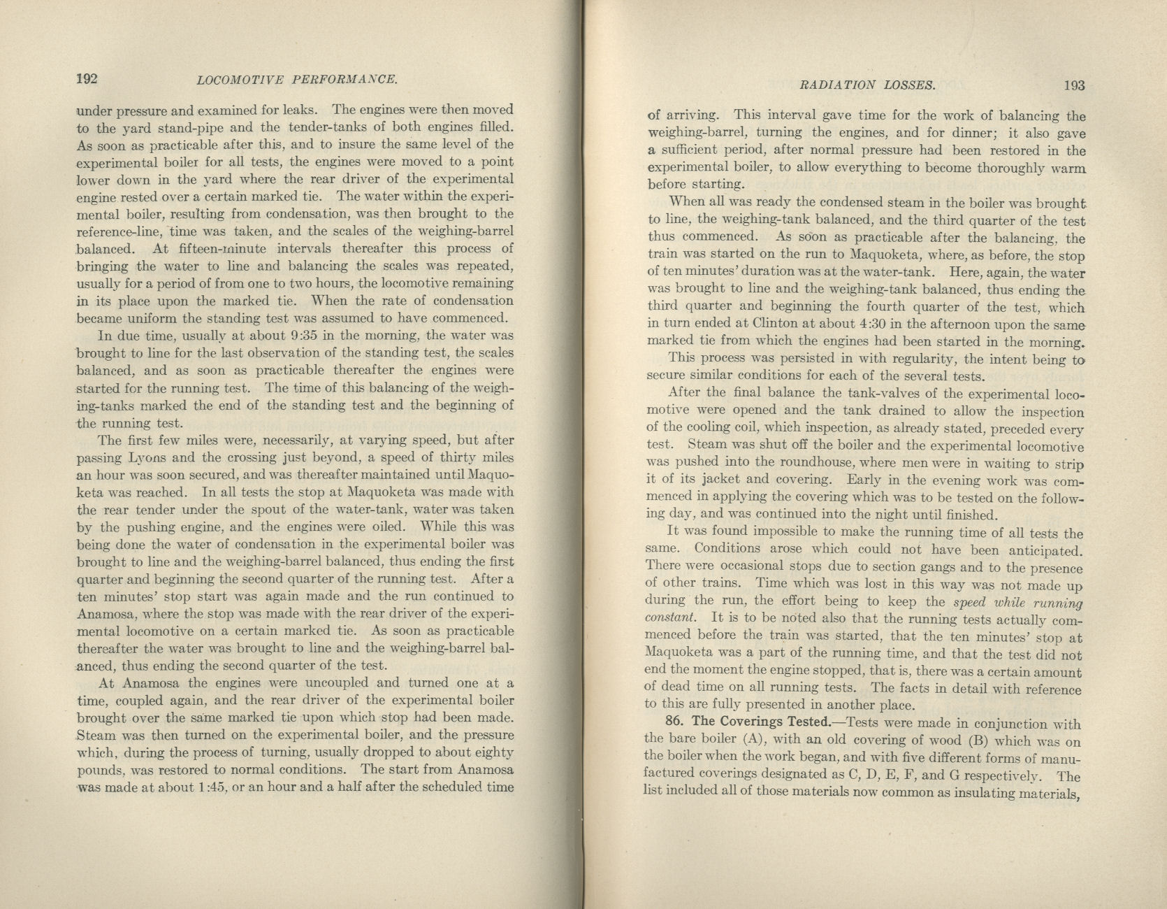 Locomotive Performance