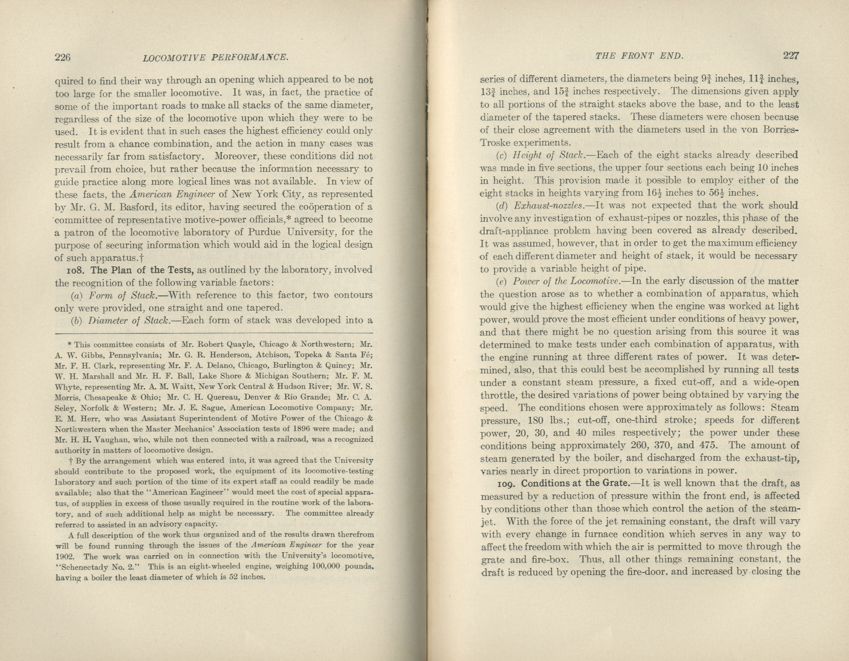 Locomotive Performance