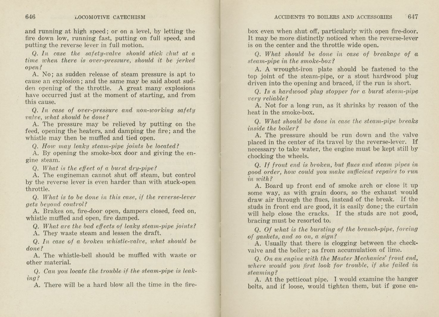 Locomotive Catechism