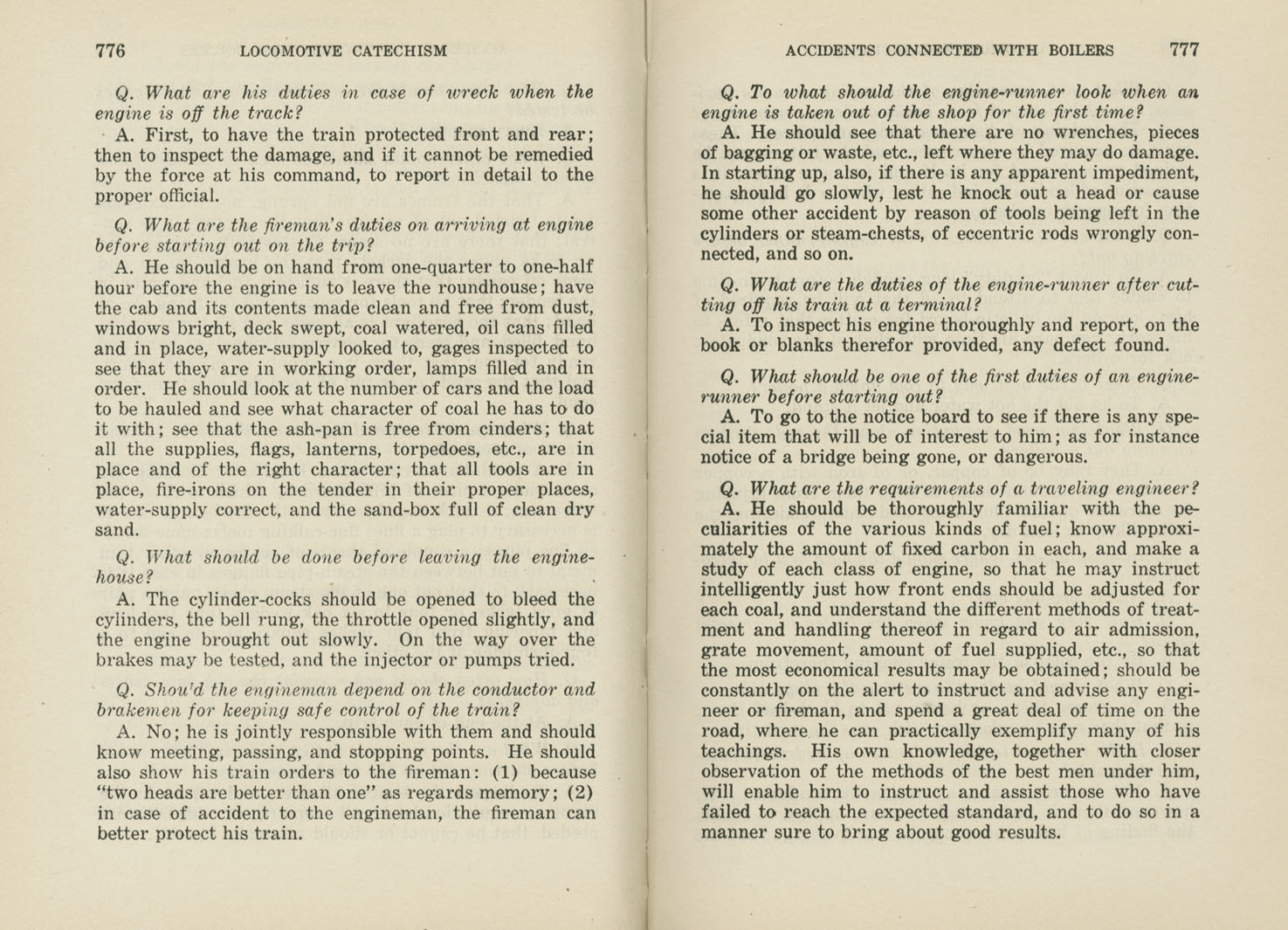 Locomotive Catechism