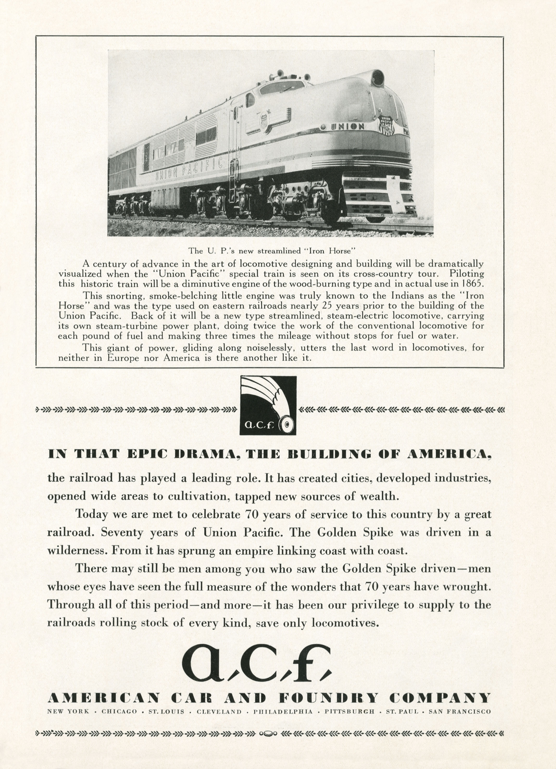 Official Souvenir, Golden Spike Days