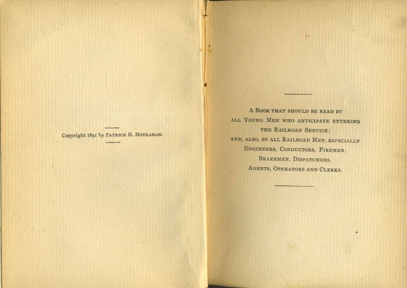 Houlahan's Railroad Hand Book