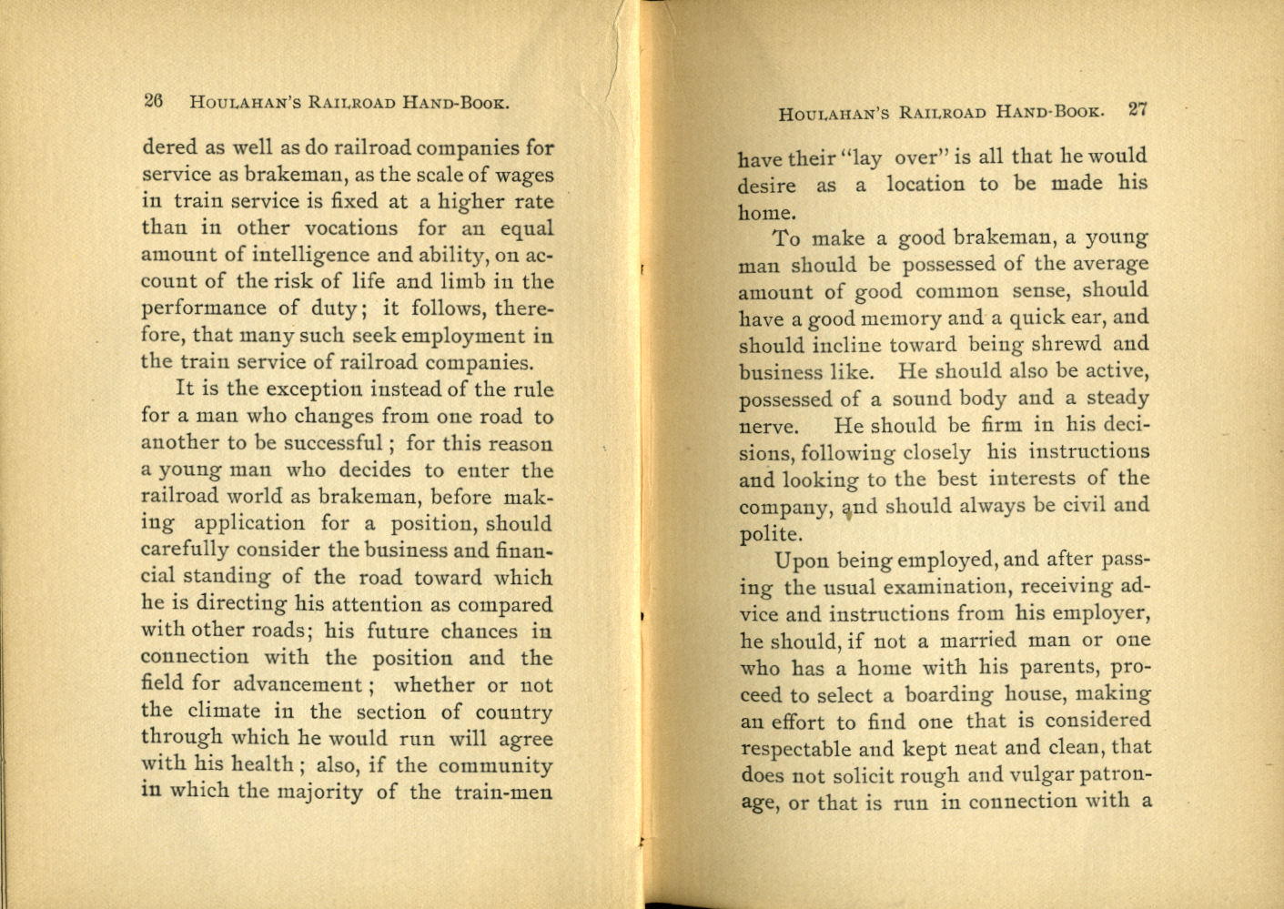 Houlahan's Railroad Hand Book