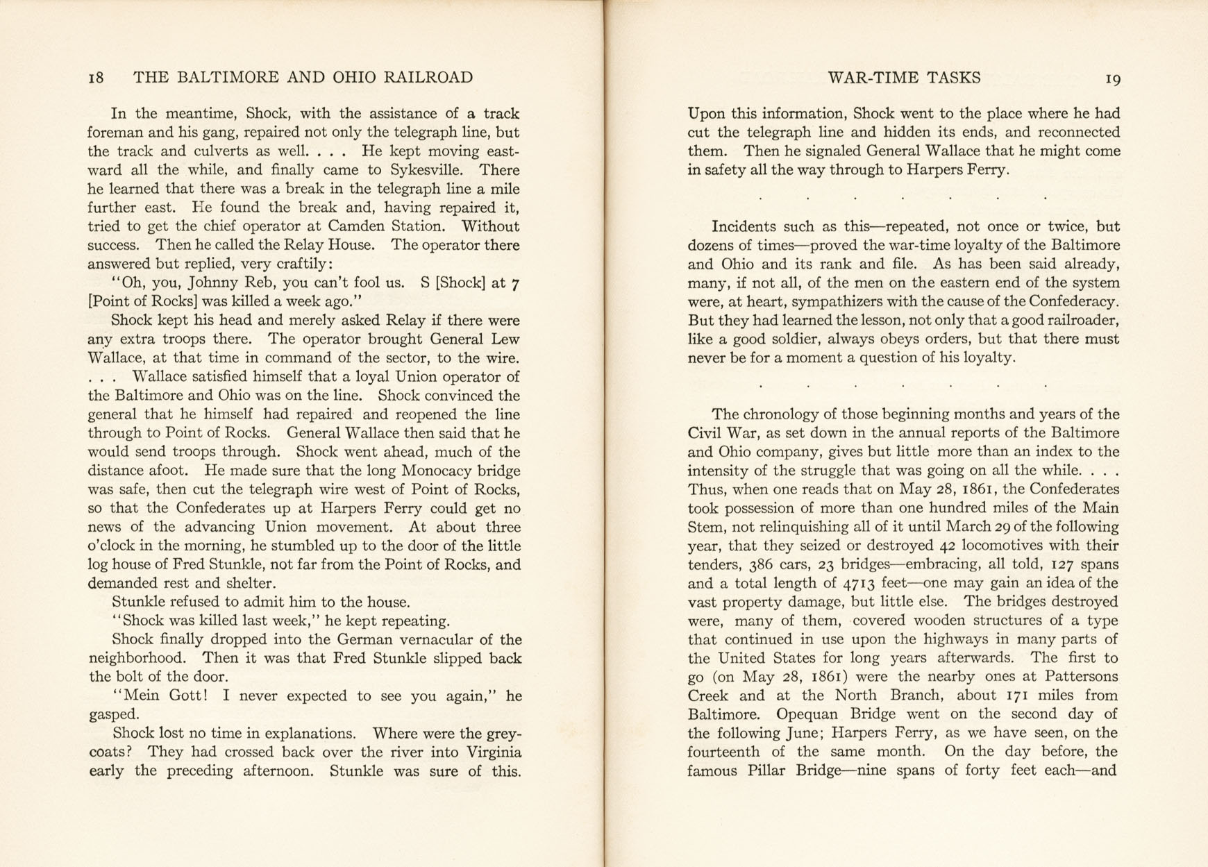 Hungerford, Story of the B&O