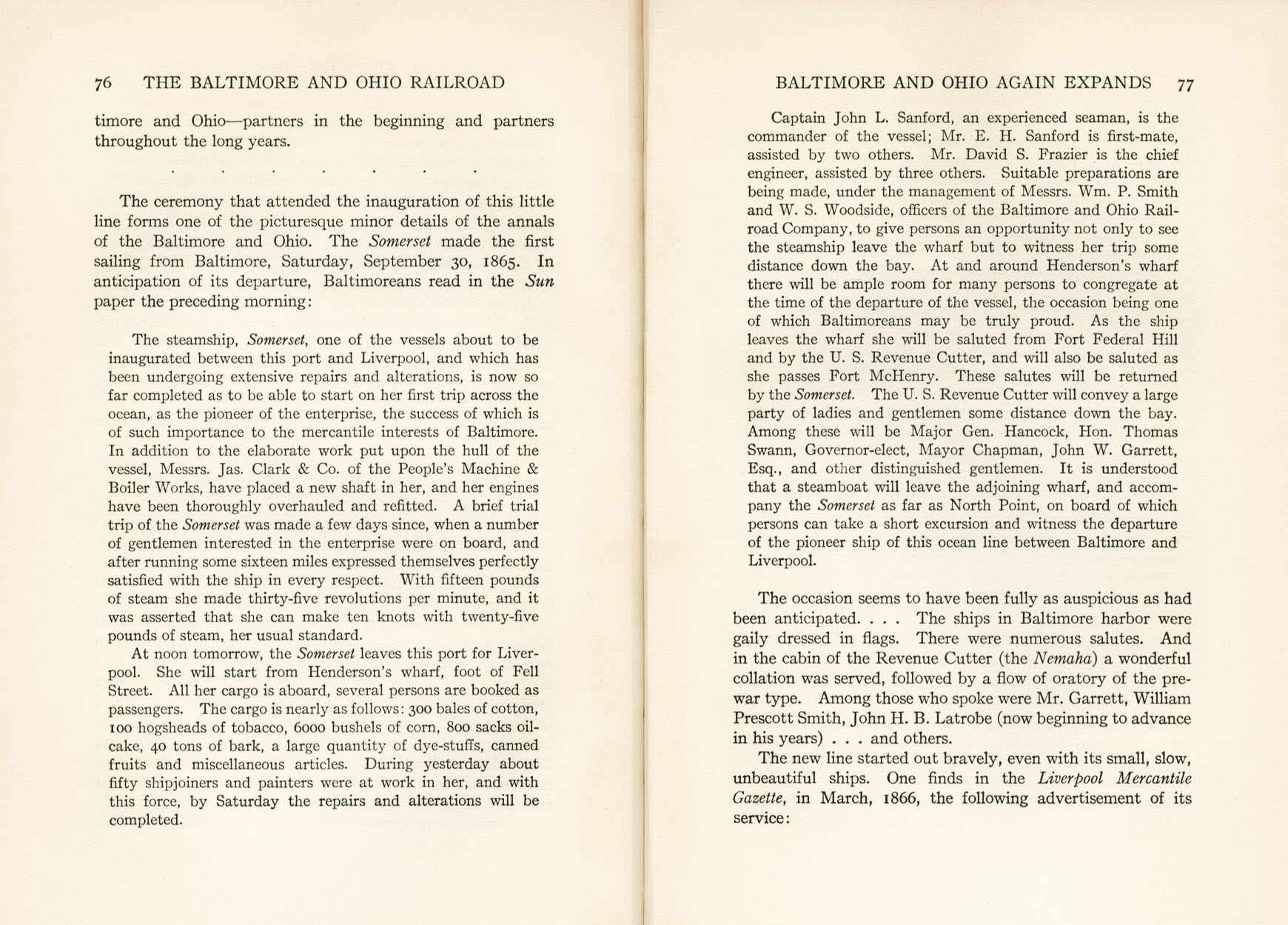 Hungerford, Story of the B&O