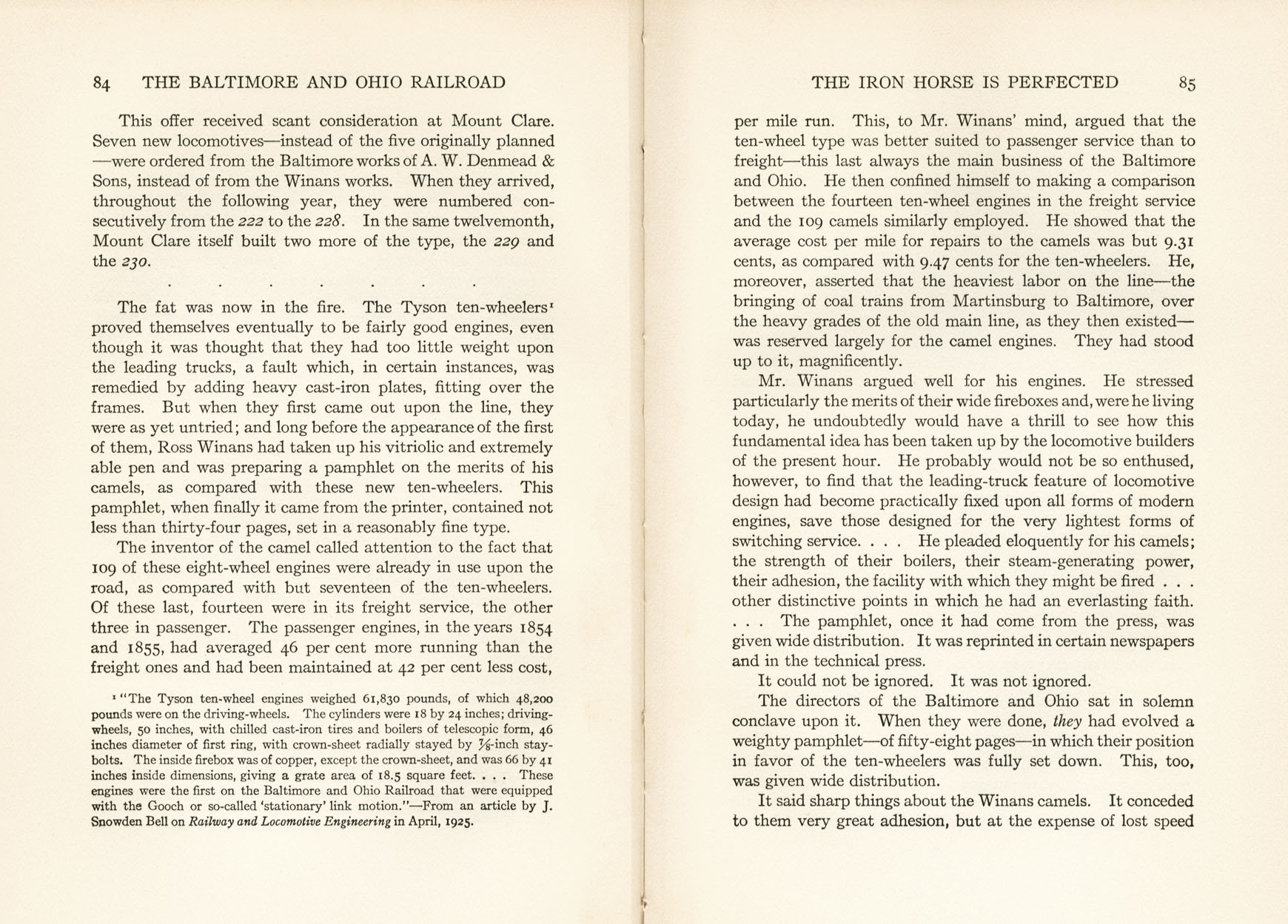 Hungerford, Story of the B&O