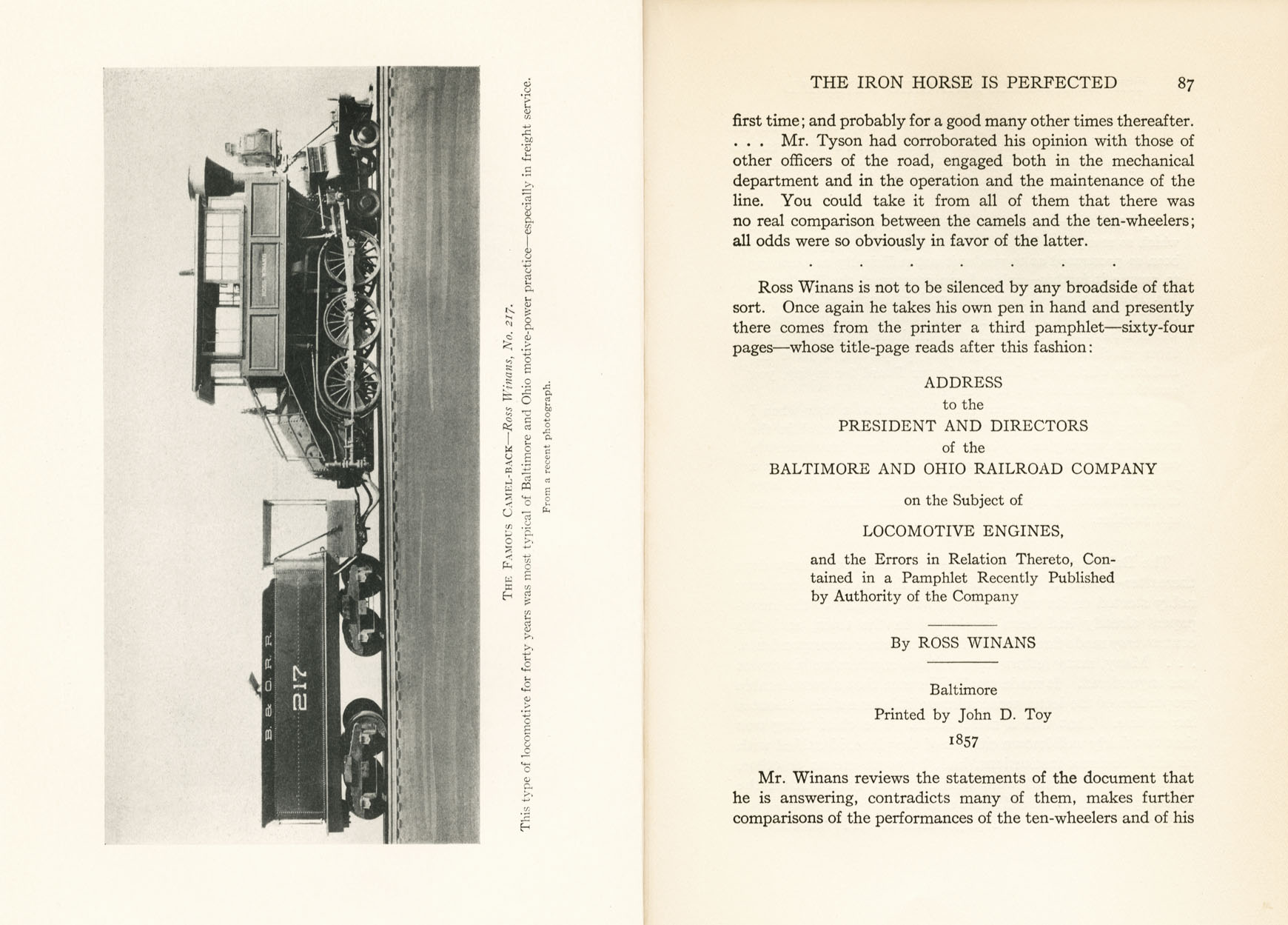 Hungerford, Story of the B&O