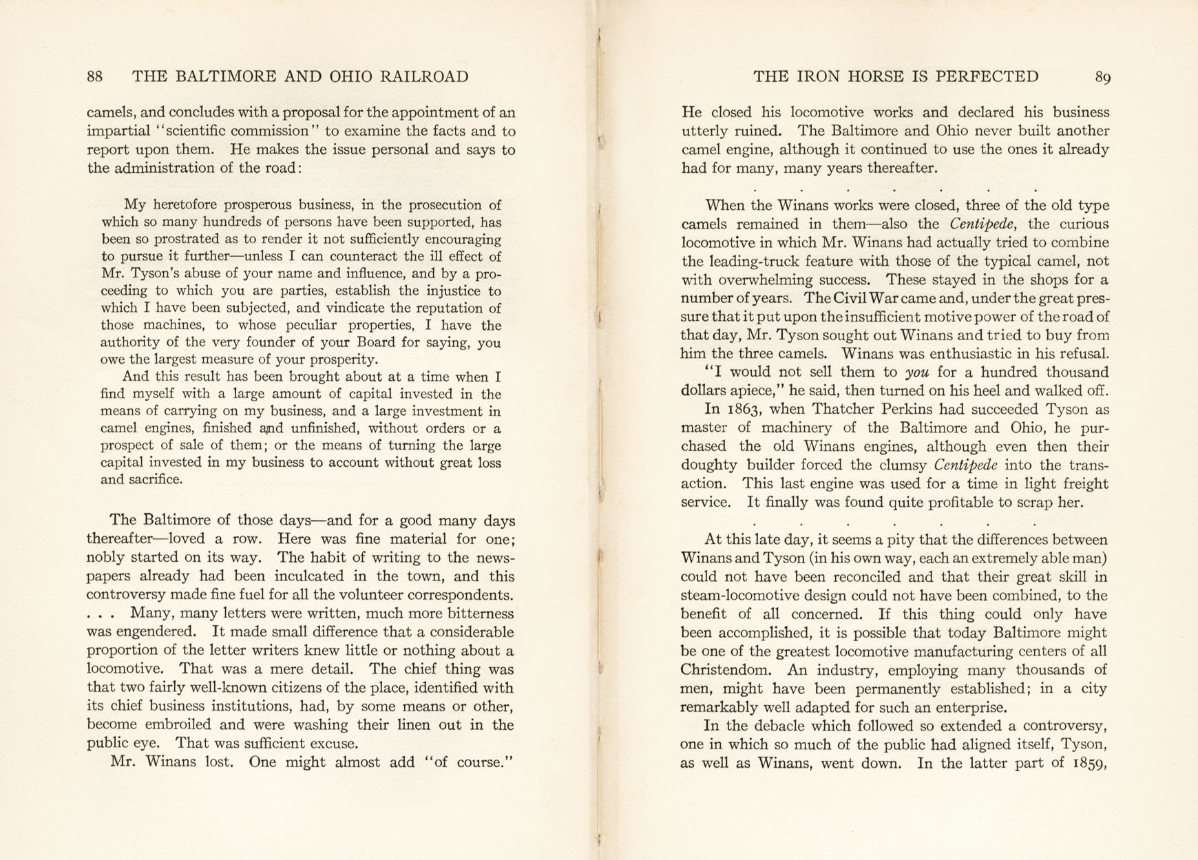 Hungerford, Story of the B&O