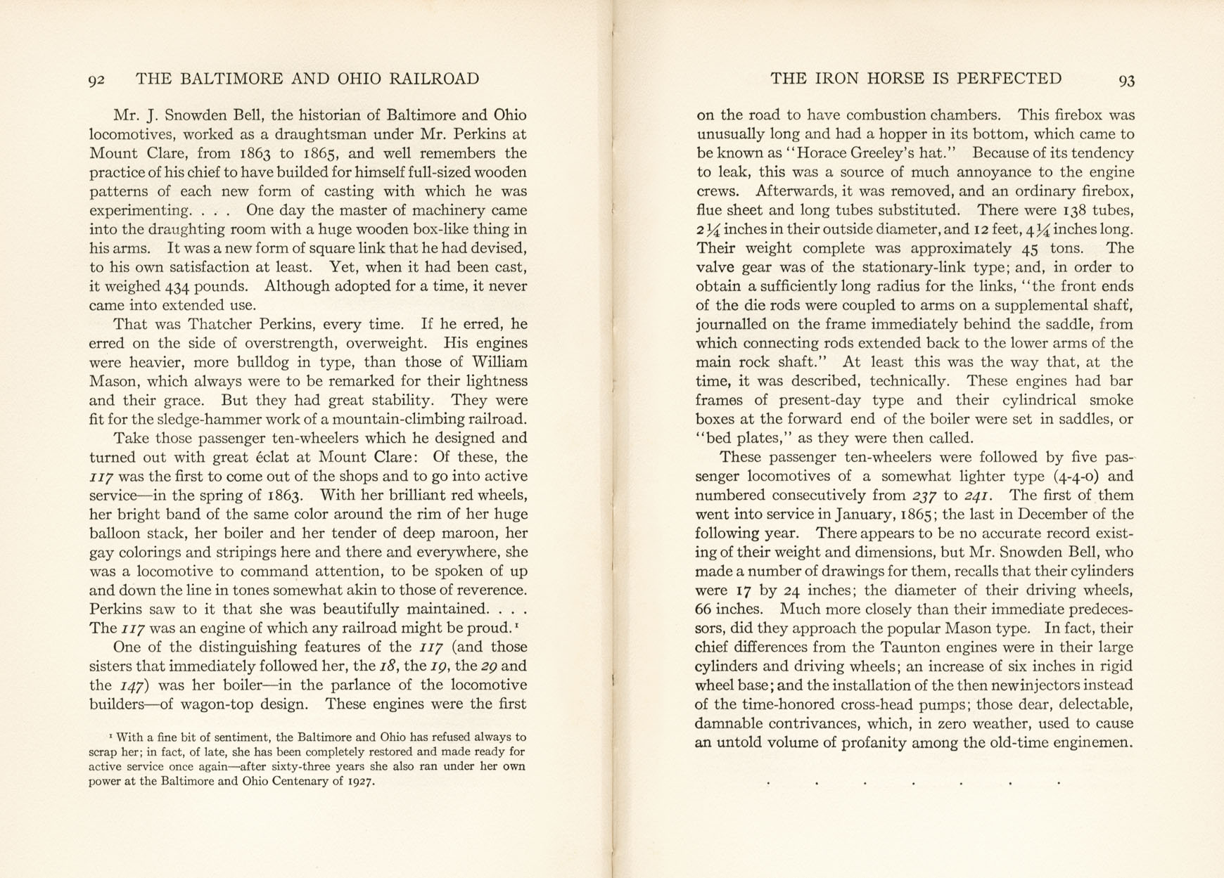 Hungerford, Story of the B&O