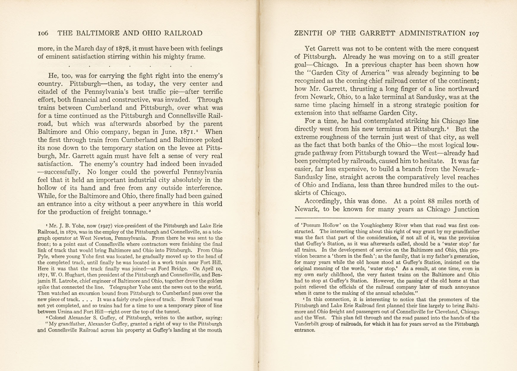 Hungerford, Story of the B&O
