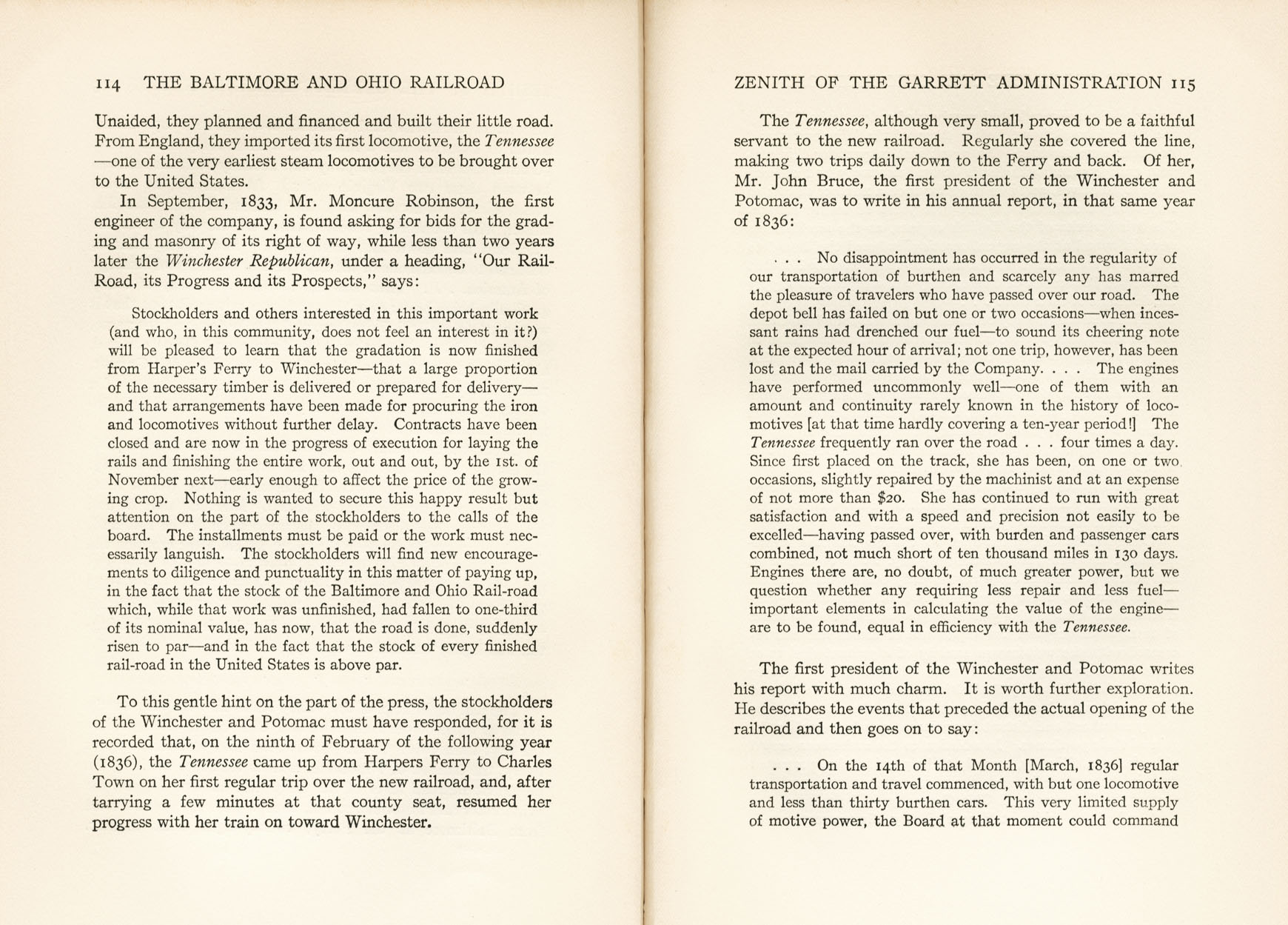 Hungerford, Story of the B&O