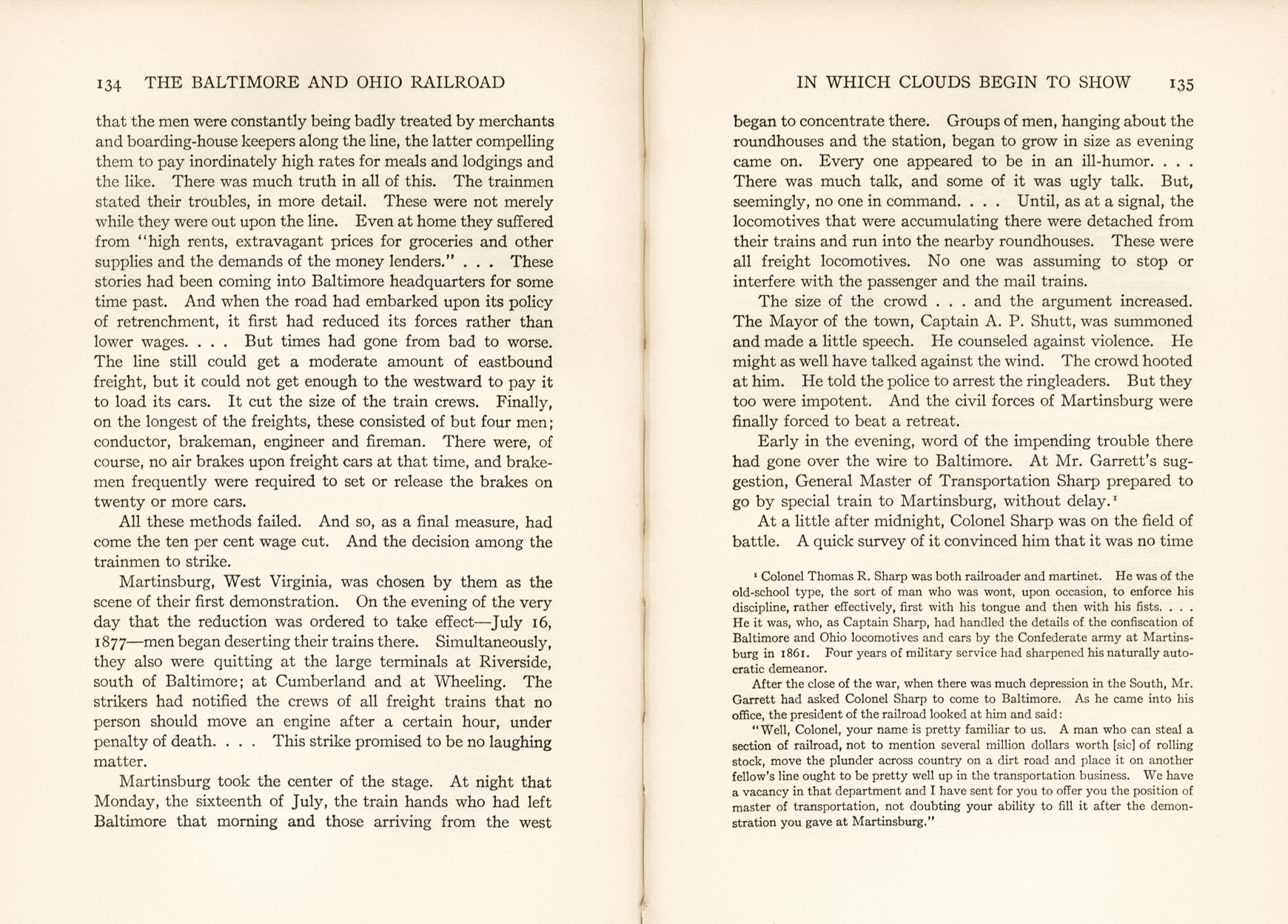 Hungerford, Story of the B&O