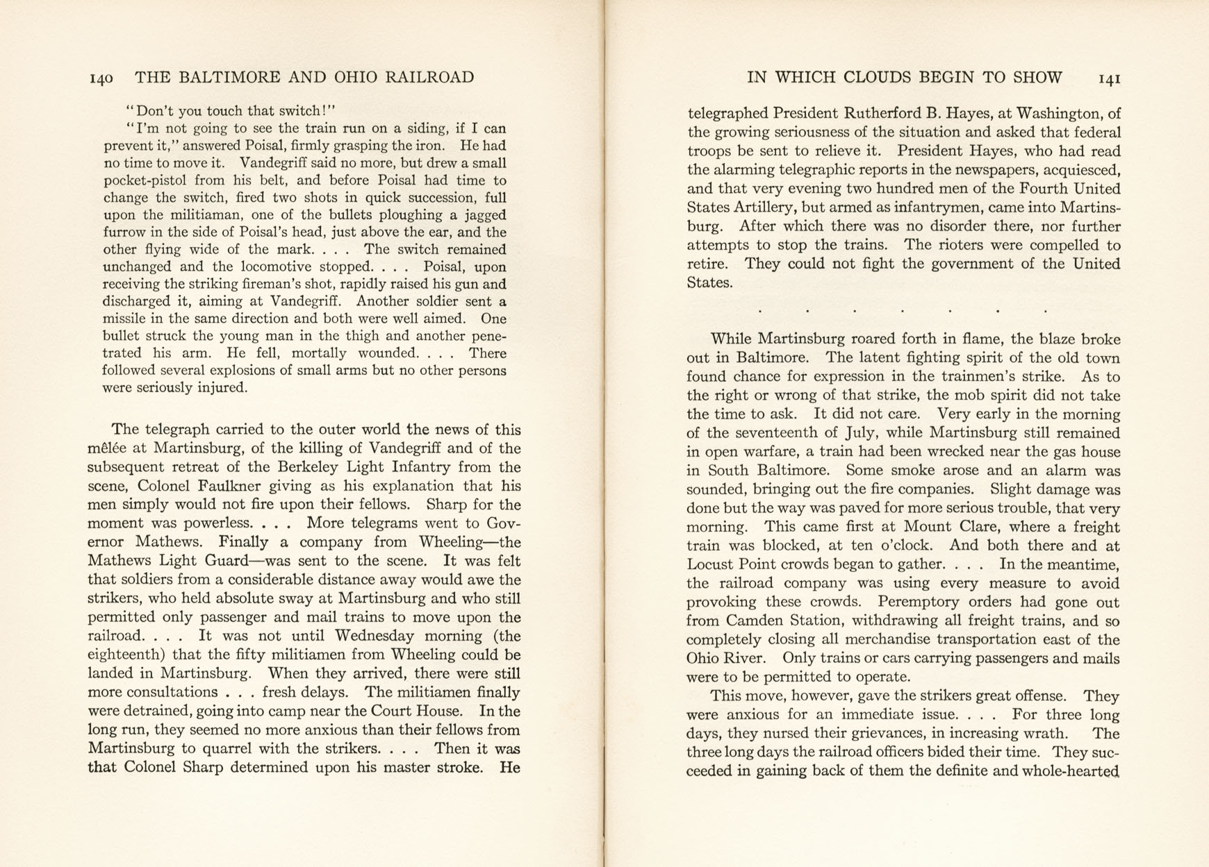 Hungerford, Story of the B&O