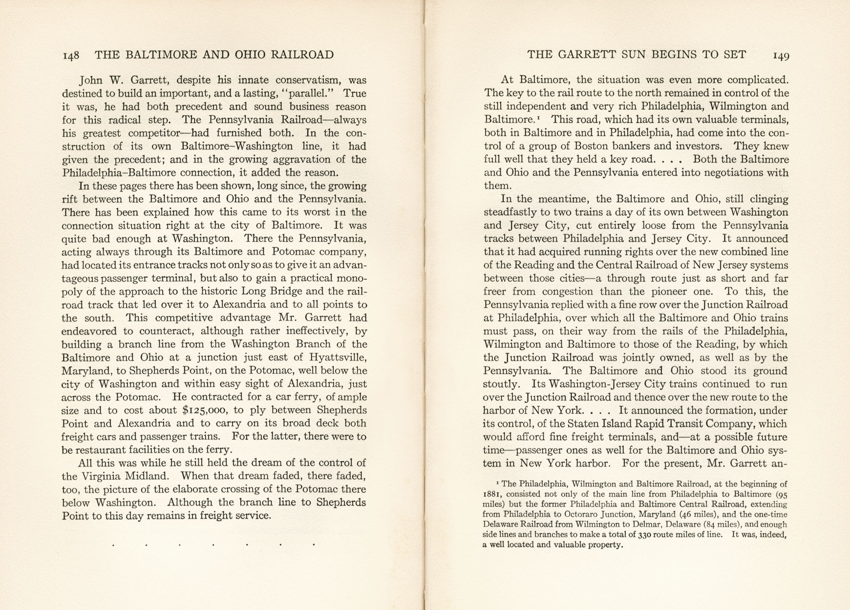 Hungerford, Story of the B&O