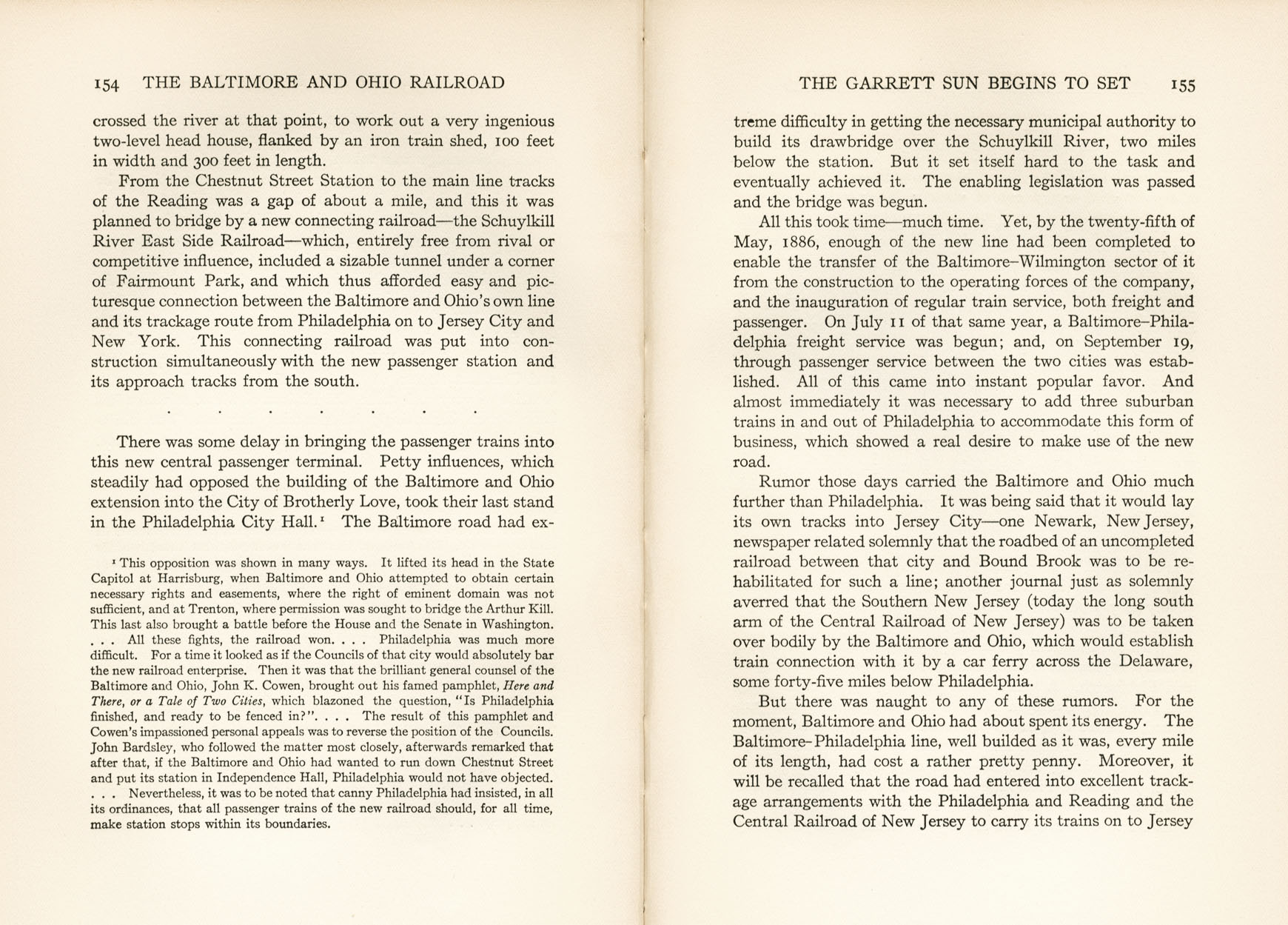 Hungerford, Story of the B&O
