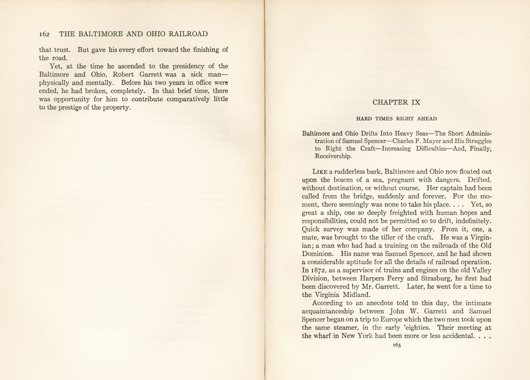 Hungerford, Story of the B&O