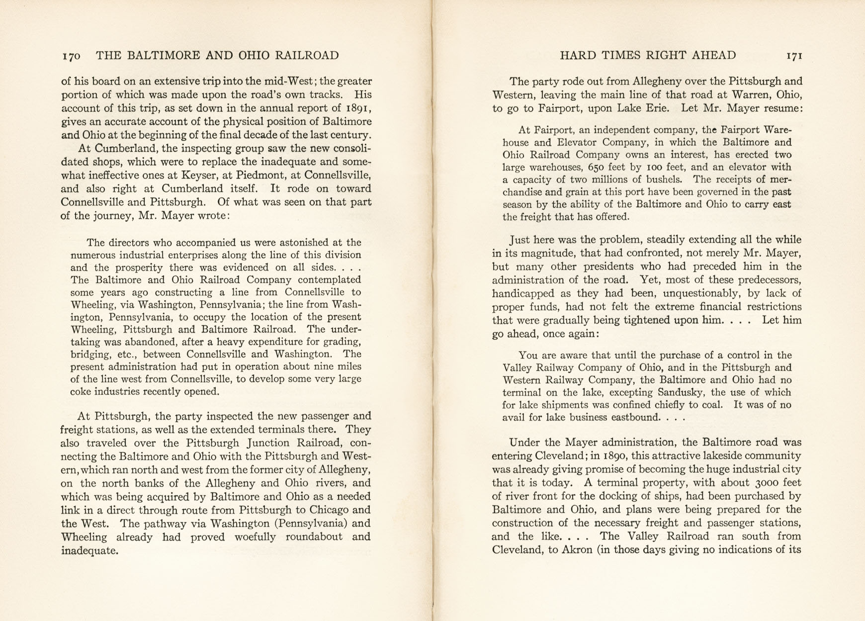 Hungerford, Story of the B&O